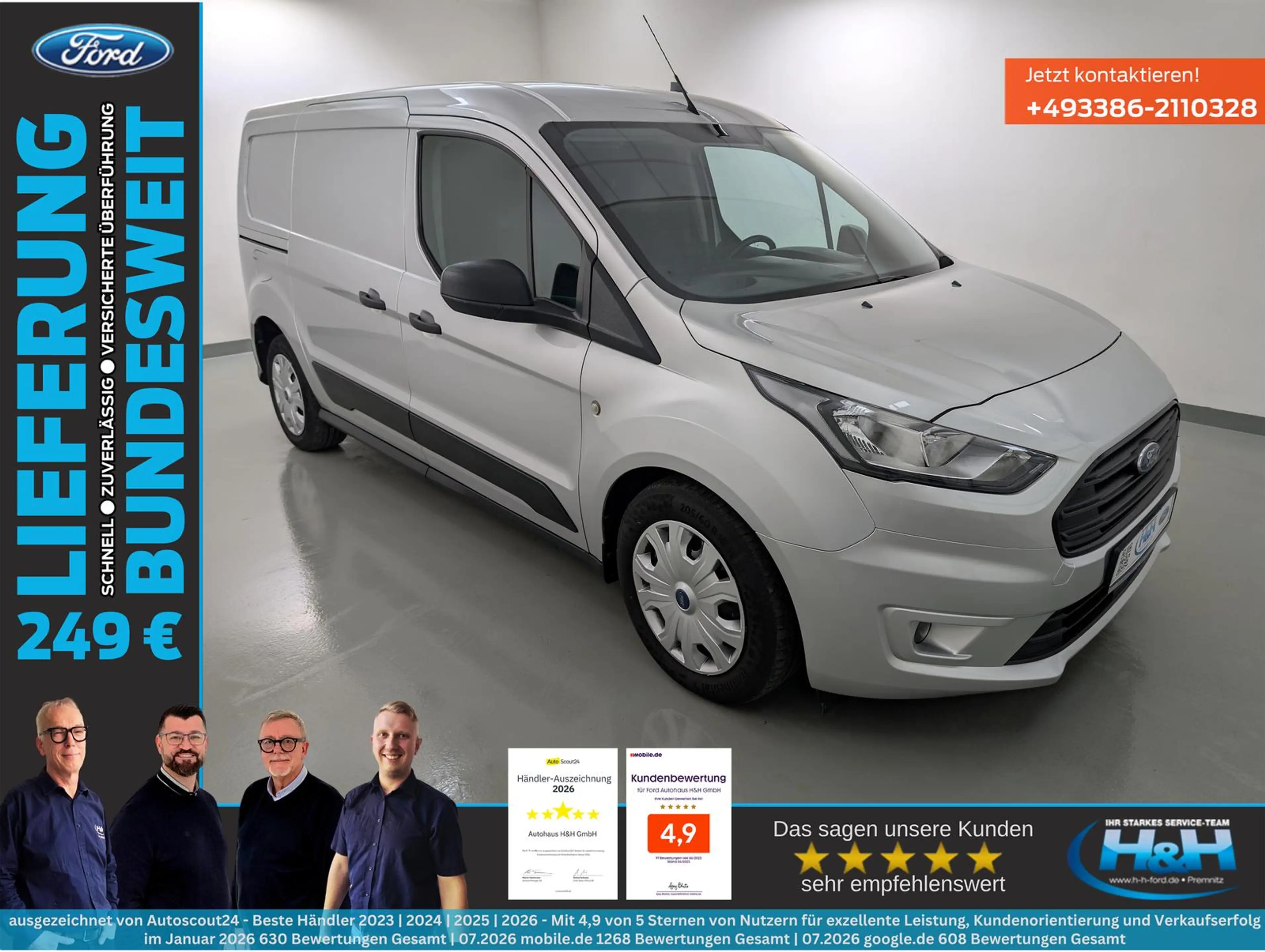 Ford Transit Connect 1.5 Trend 230 L2 Klima+Tempo+PPS