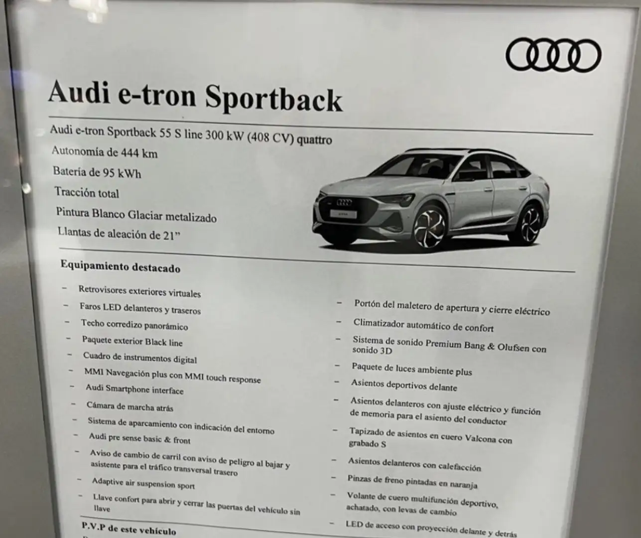 Audi e-tron Sportback 55 quattro Black line edition - 1