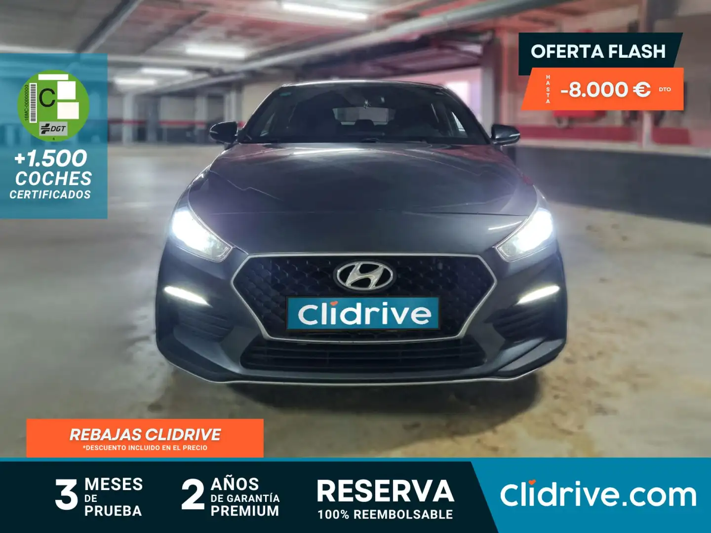 Hyundai i30 1.4 TGDI N Line Fastback Gris - 1
