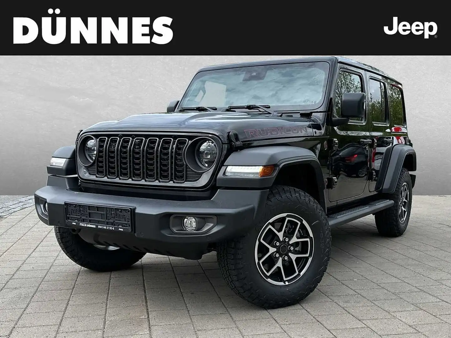 Jeep Wrangler Rubicon Unlimited MY24 2.0 Power Softtop Чёрный - 1