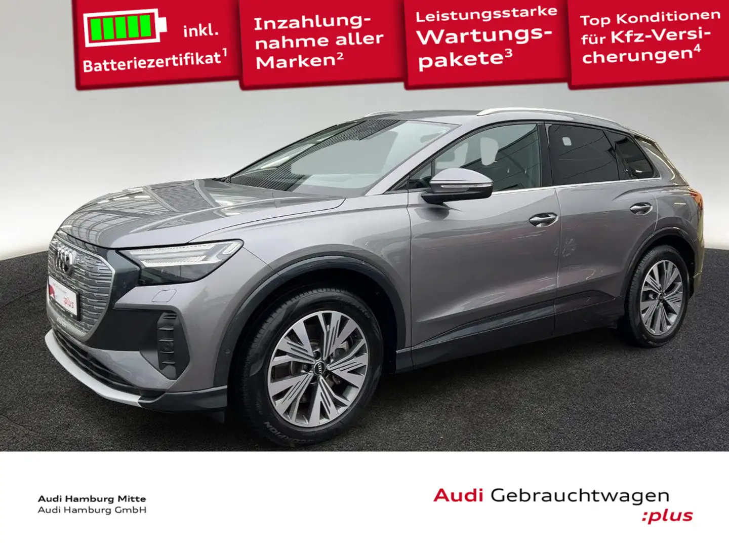 Audi Q4 e-tron Q4 40 e-tron 150 kW Navi Matrix Kamera Sitzhzg Grau - 1