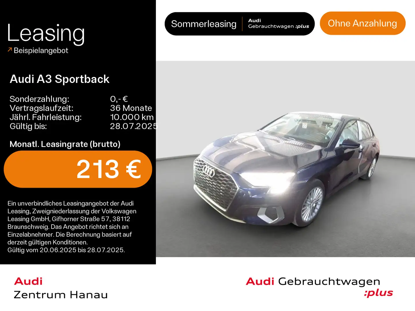 Audi A3 35 TFSI advanced*NAVI-PLUS*MATRIX*V Blau - 1