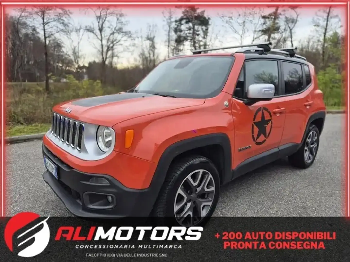 Jeep Renegade Renegade 2.0 Mjt 140CV 4WD Limited*EURO6* Arancione - 1