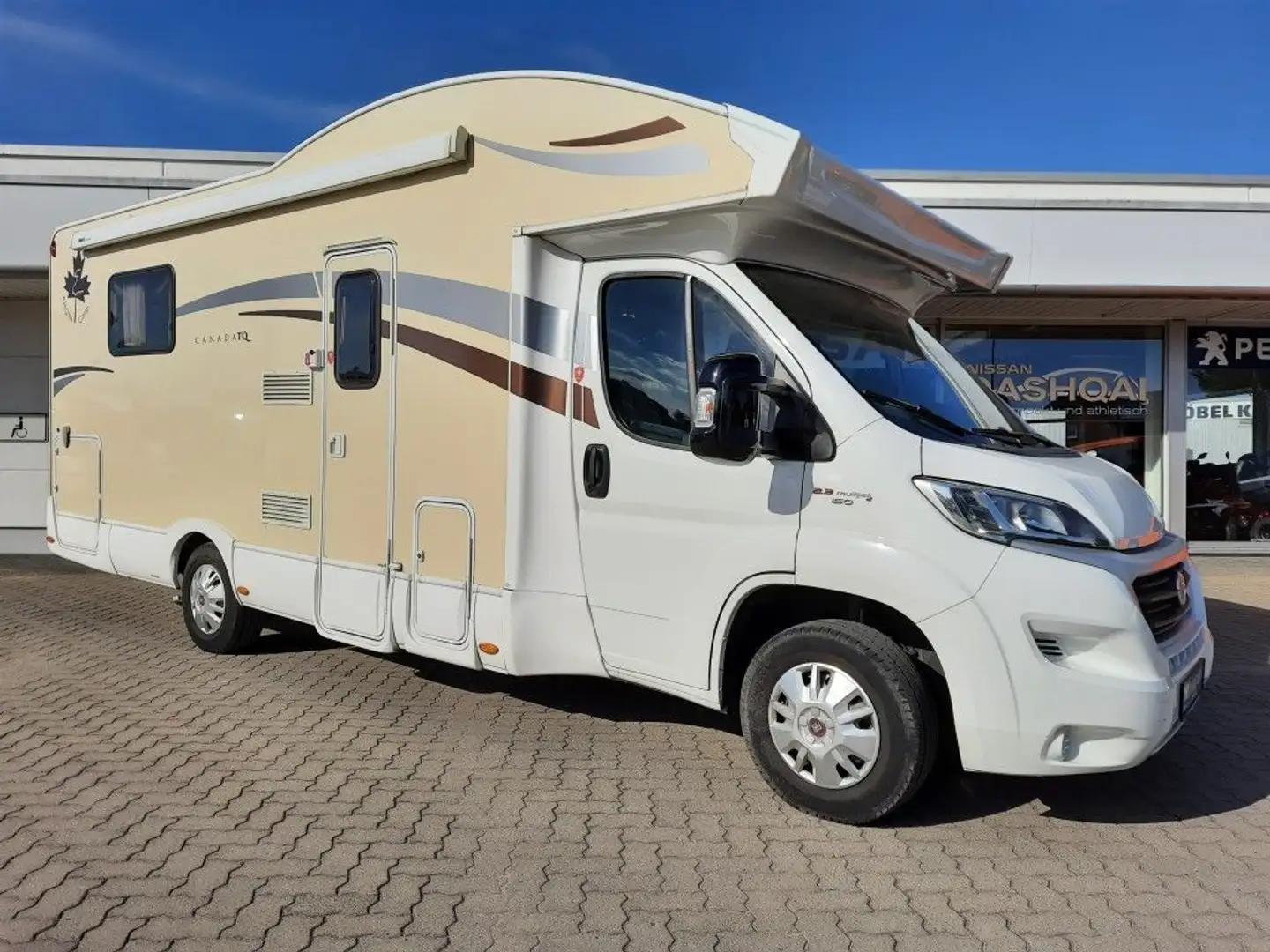 Ahorn Camp Canada TQ Plus Automatik Markise Sat-Anlage Blanc - 1