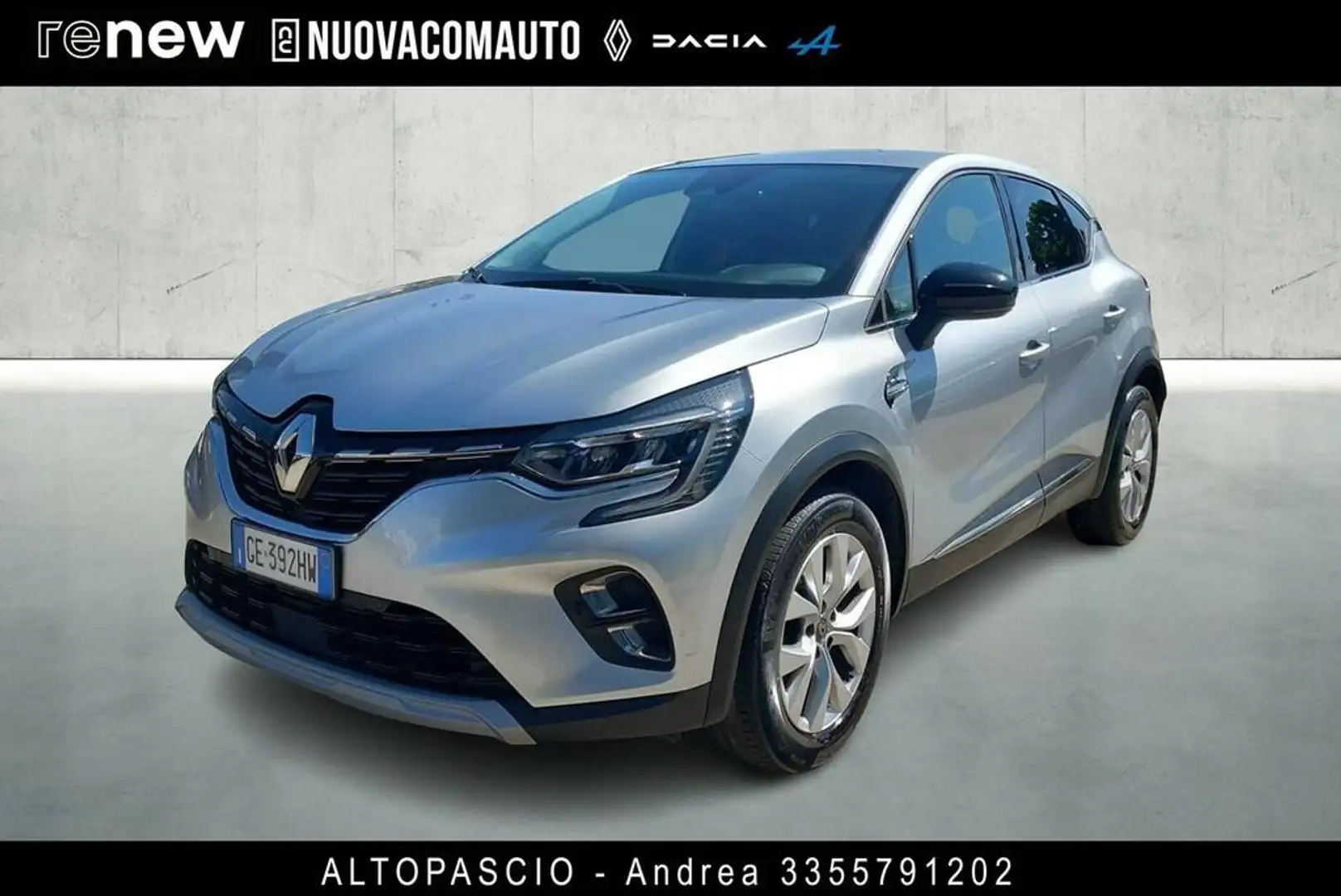 Renault Captur 1.0 tce Intens Gpl 100cv my21 Argento - 1