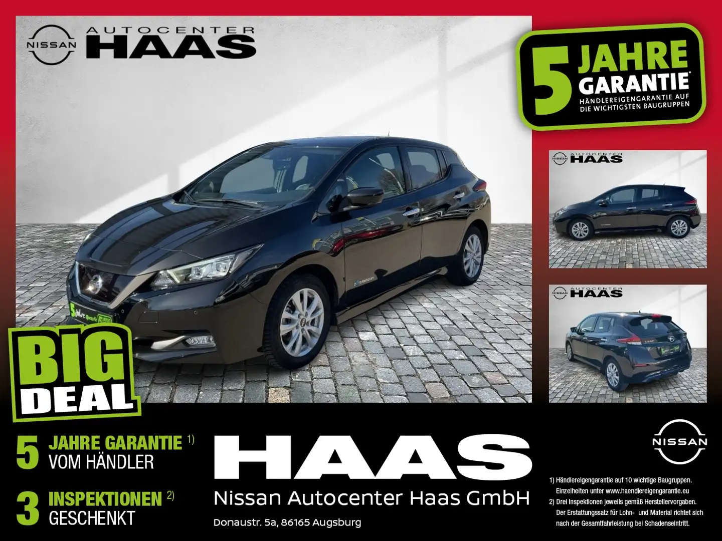 Nissan Leaf Tekna ProPilot+ Navi+ Kamera Schwarz - 1