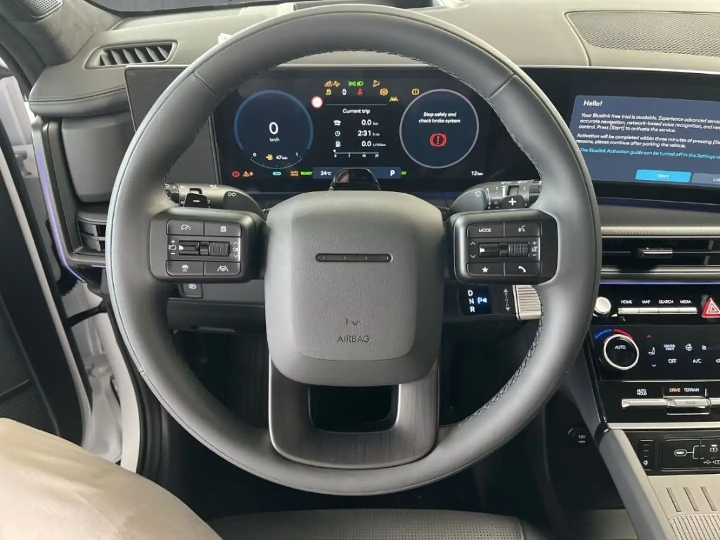 Hyundai SANTA FE 1.6 T-GDi HEV 4WD AT 7 posti XCLASS Bianco - 2