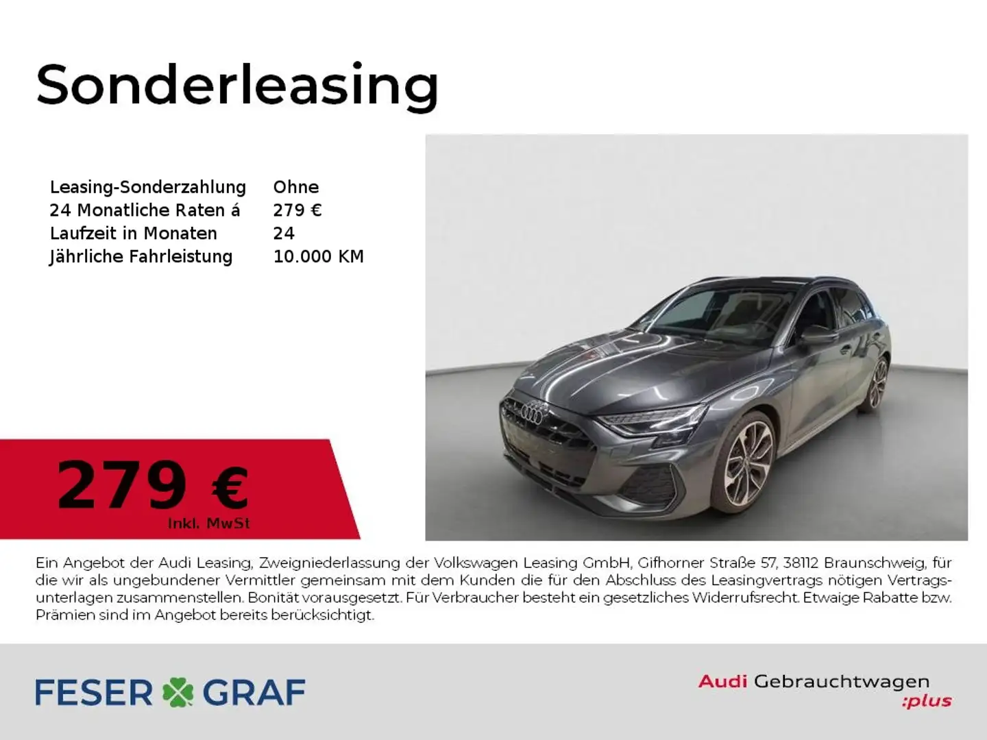 Audi A3 35 TFSI 6 Gang - S line - SONOS Grau - 1