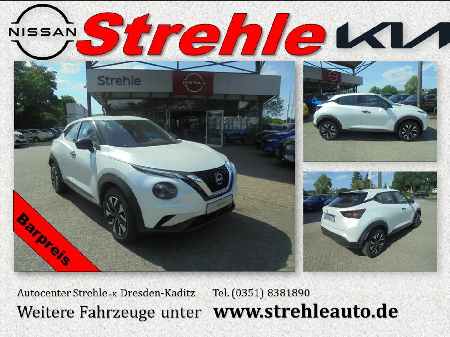 Nissan Juke 1.0 DIG-T Acenta DCT Komfort White - 1