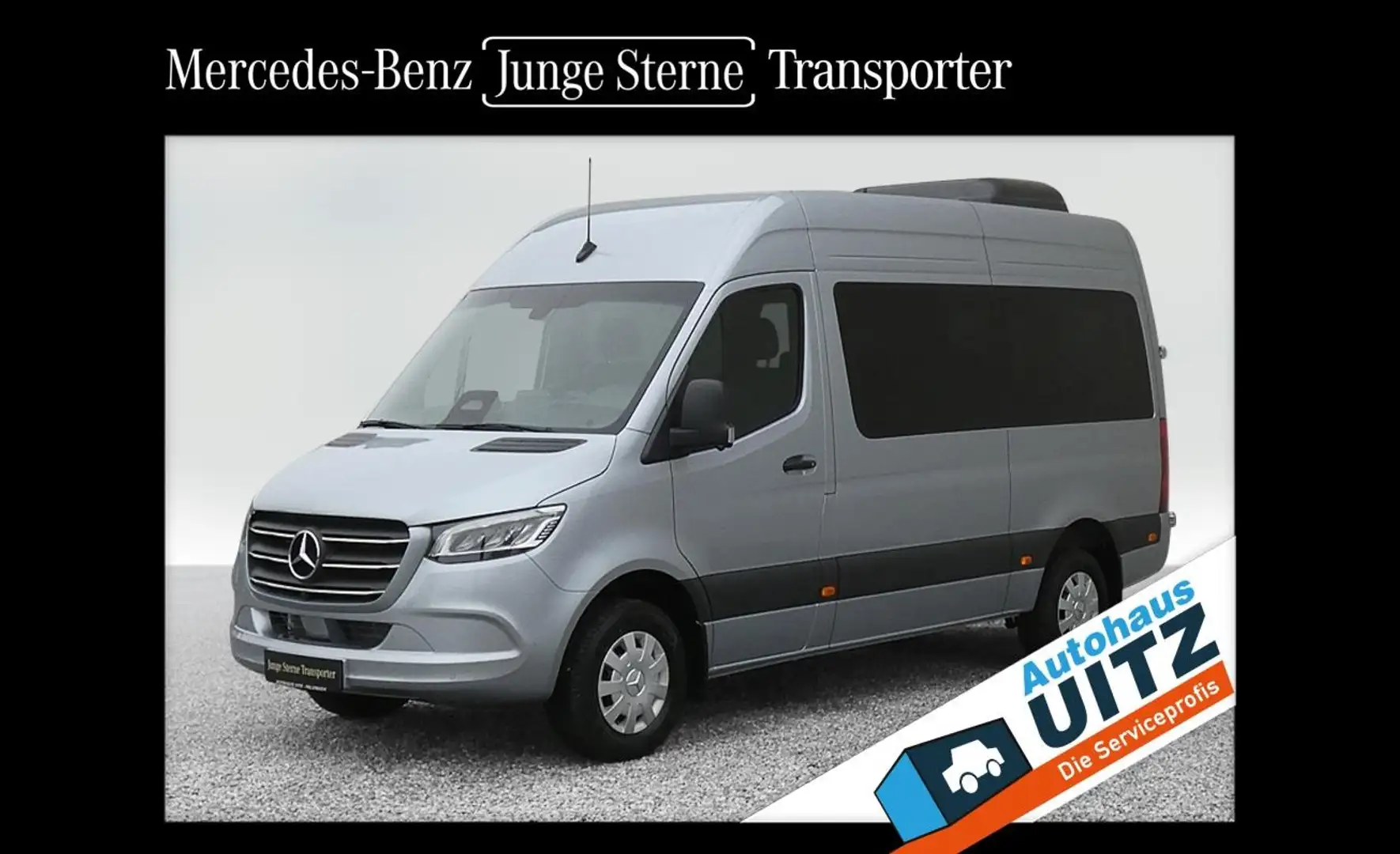 Mercedes-Benz Sprinter 317 Tourer Hoch. +360°+Winter+AHK+Dachkl Silber - 1