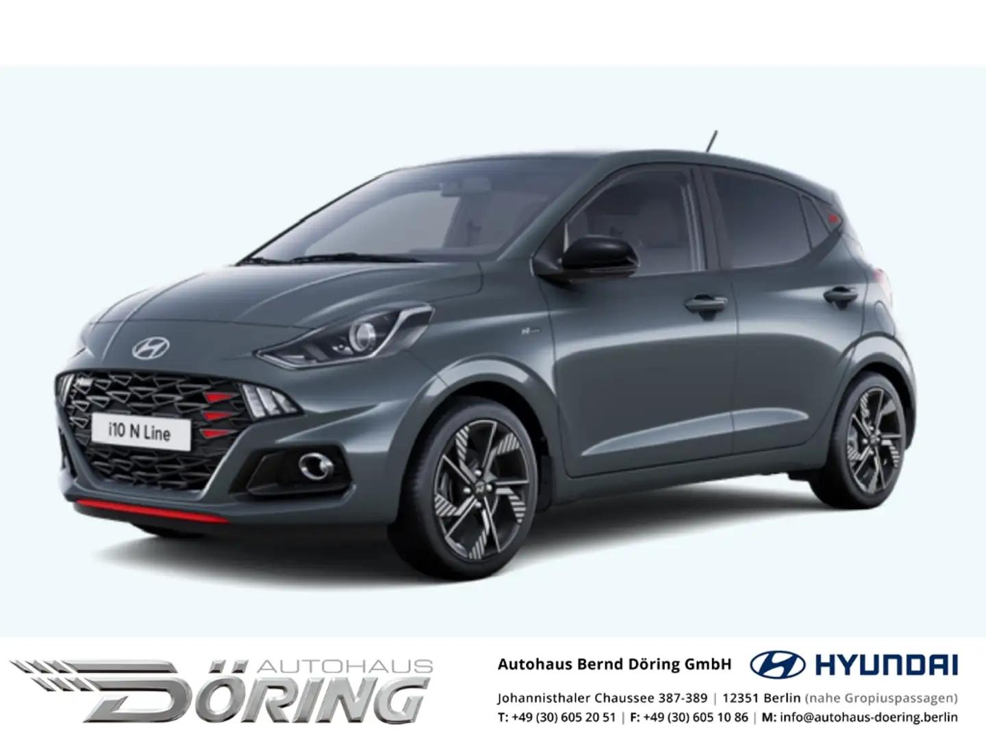 Hyundai i10 N Line 1.0 Turbo 90 PS Navigation Gris - 1