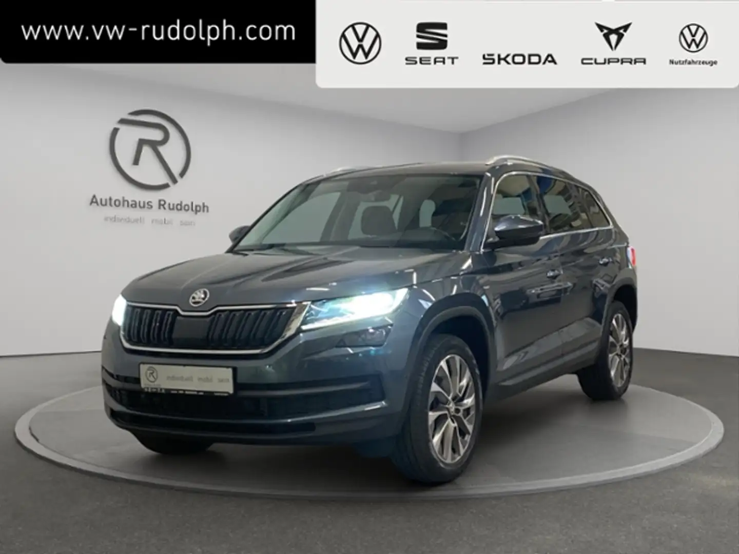 Skoda Kodiaq 2.0 TDI 4x4 DSG Clever Ambition / Navi ACC AHK Grijs - 1