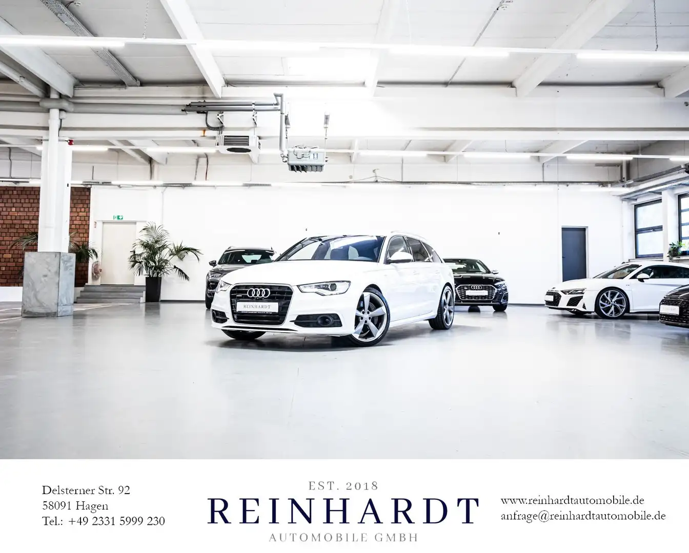 Audi A6 AVANT 3.0TDi S LINE ACC/AHK/SIDE/360°/BOSE Weiß - 1