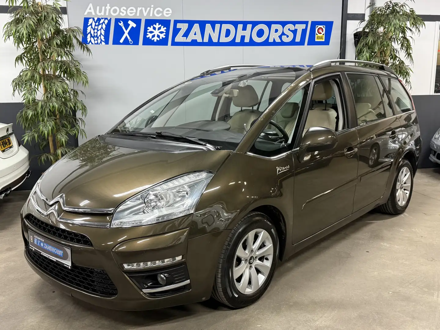 Citroen Grand C4 Picasso 1.6 THP Collection EGS 5p Leer // stoelverw. // Cr Marrón - 1