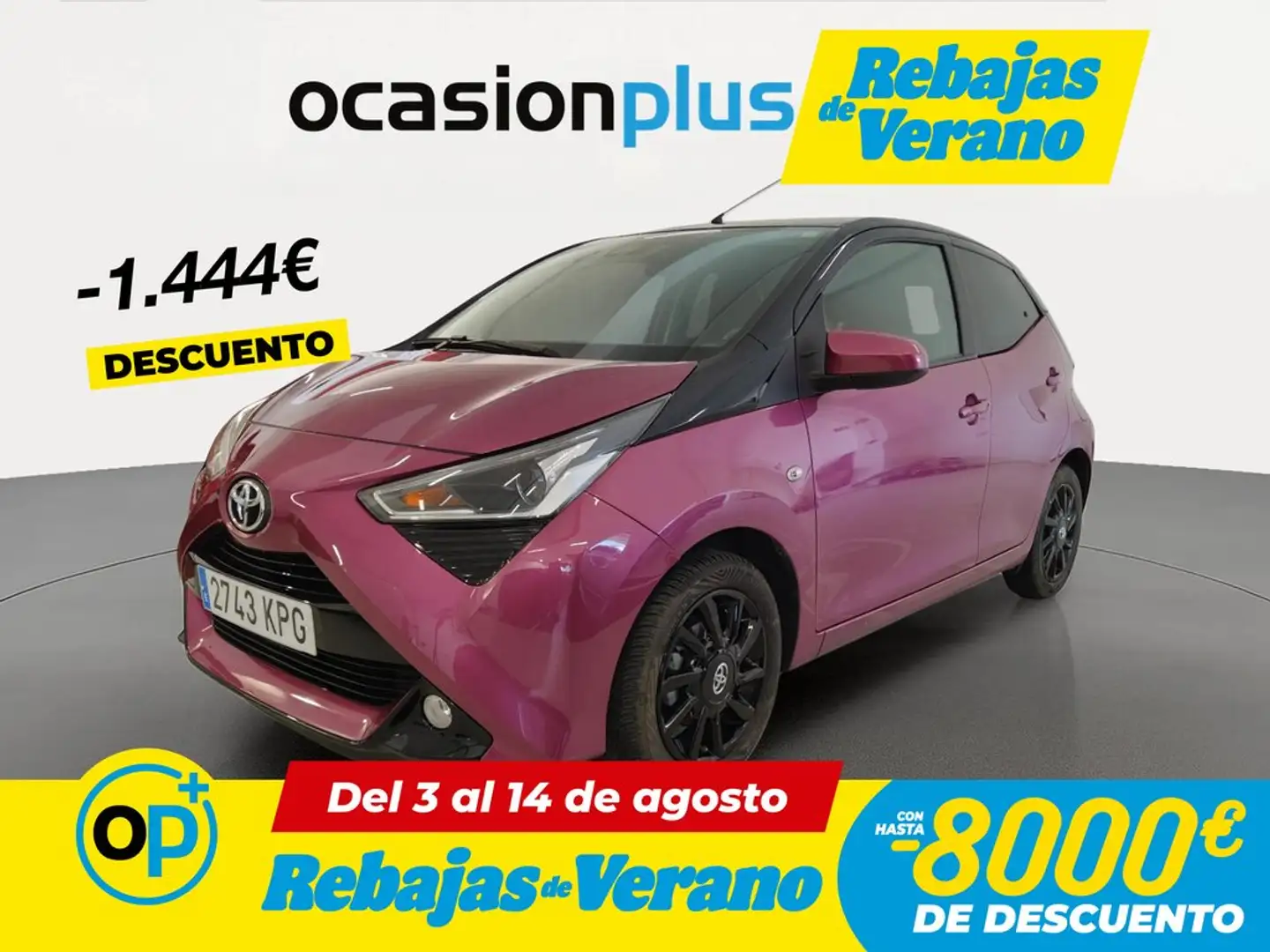 Toyota Aygo 1.0 VVT-i x-play Business Burdeos - 1