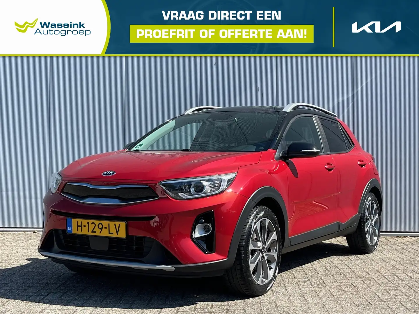 Kia Stonic 1.0 T-GDi 100pk DynamicPlusLine | Sensoren en Came Rood - 1