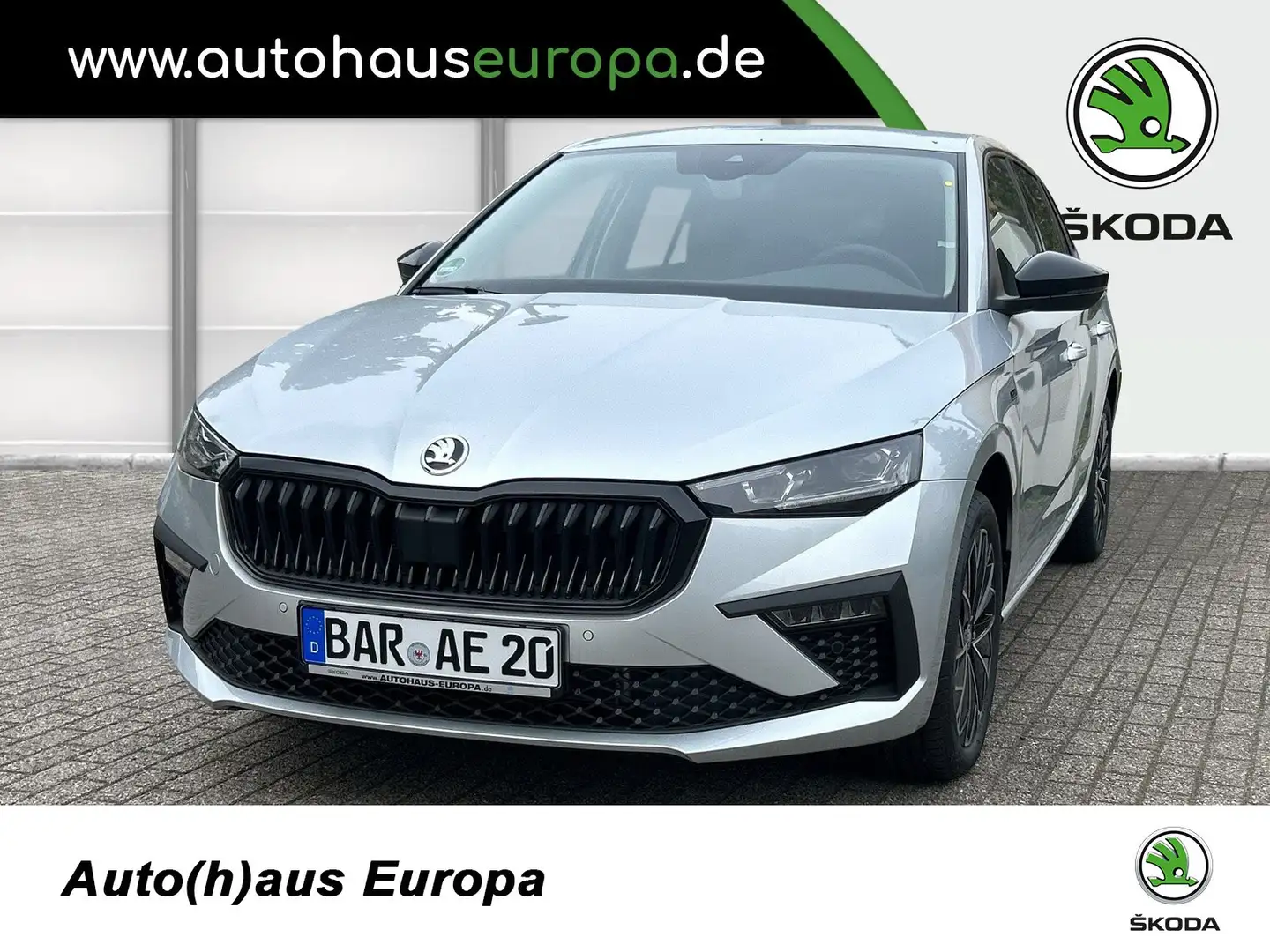 Skoda Scala 1.0 TSI Tour ACC SpurH SpurW LED AHK Argent - 1