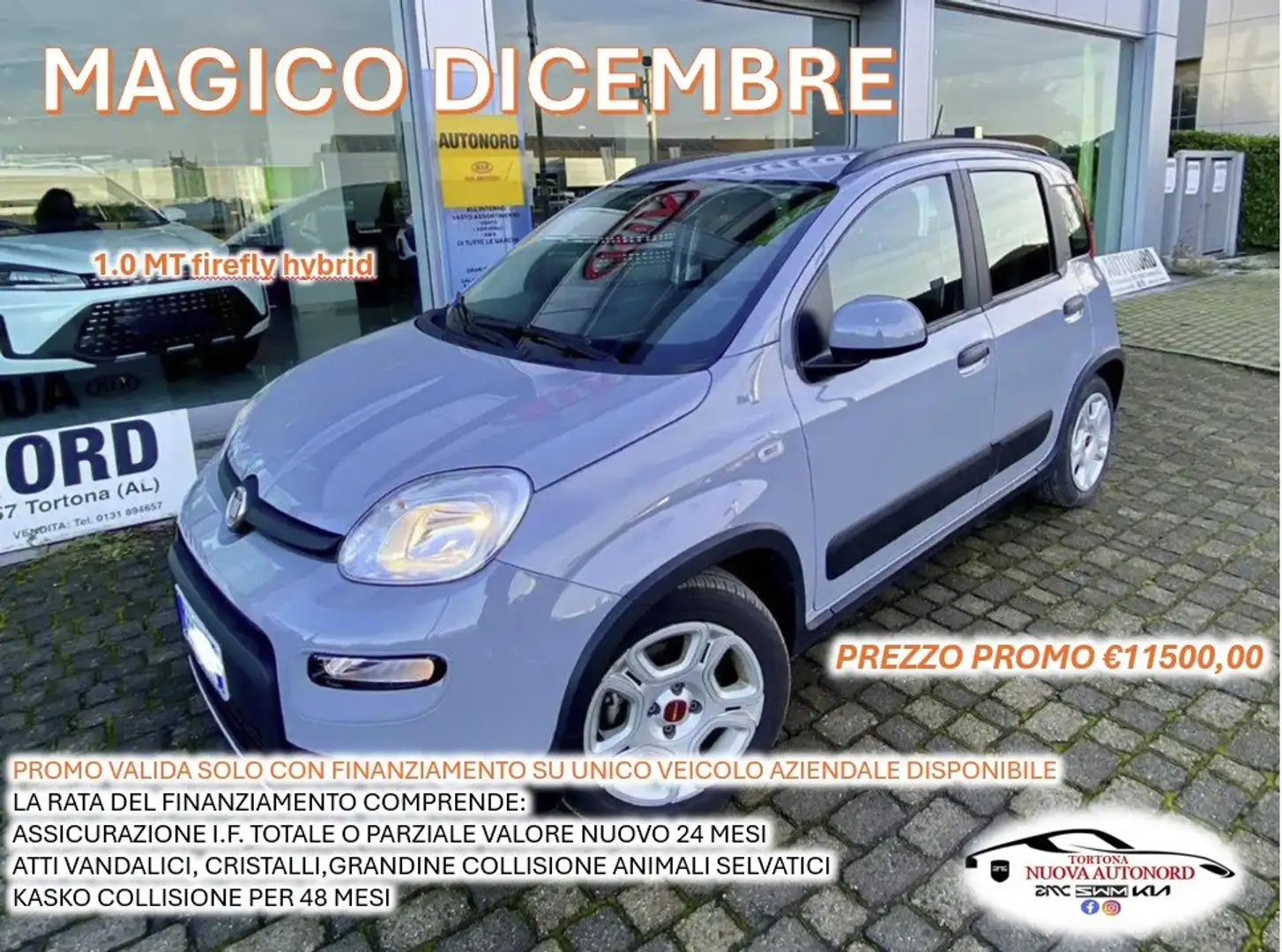 Fiat Panda Panda 1.0 firefly hybrid  PROMO NOVEMBRE Grigio - 1