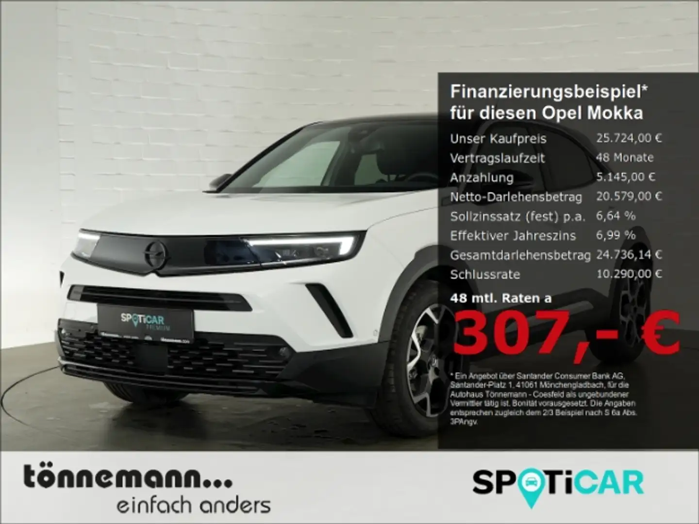 Opel Mokka B ULTIMATE HYBRID eDCT+NAVI+RÜCKFAHRKAMERA+MASSAGE Weiß - 1