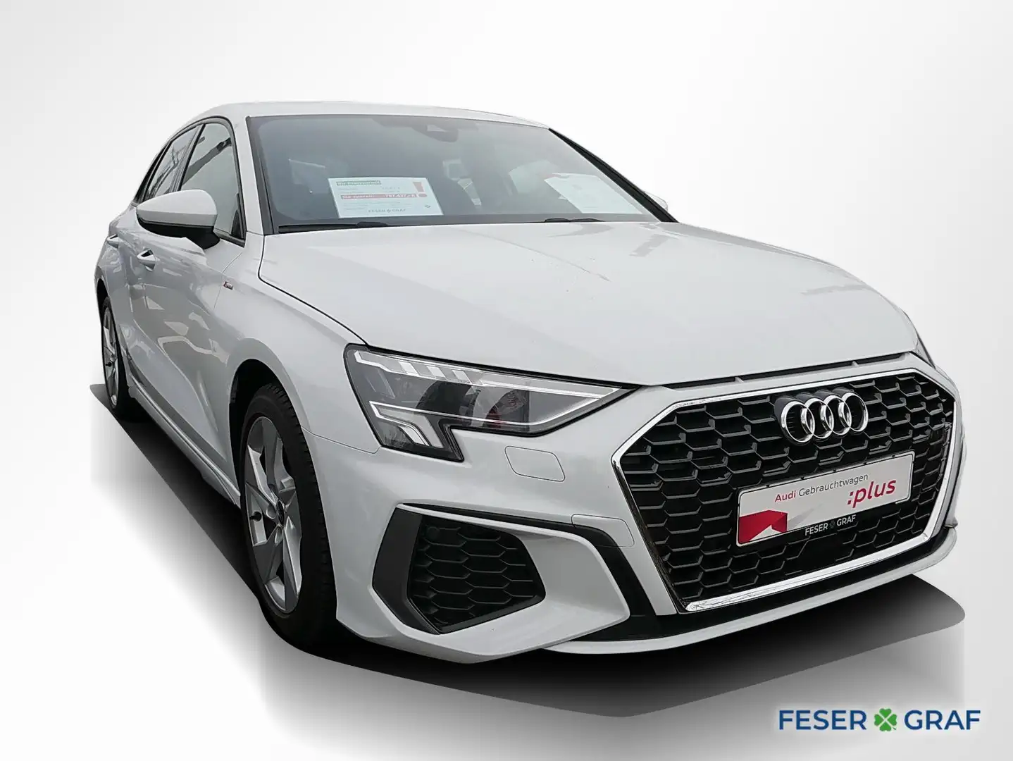 Audi A3 35 TFSI 2x S line AHK LED Navi RüKa Weiß - 2