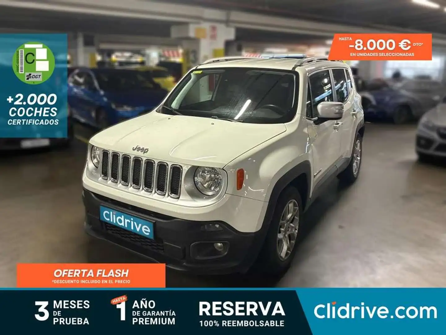 Jeep Renegade 1.6Mjt Limited 4x2 96kW Blanco - 1