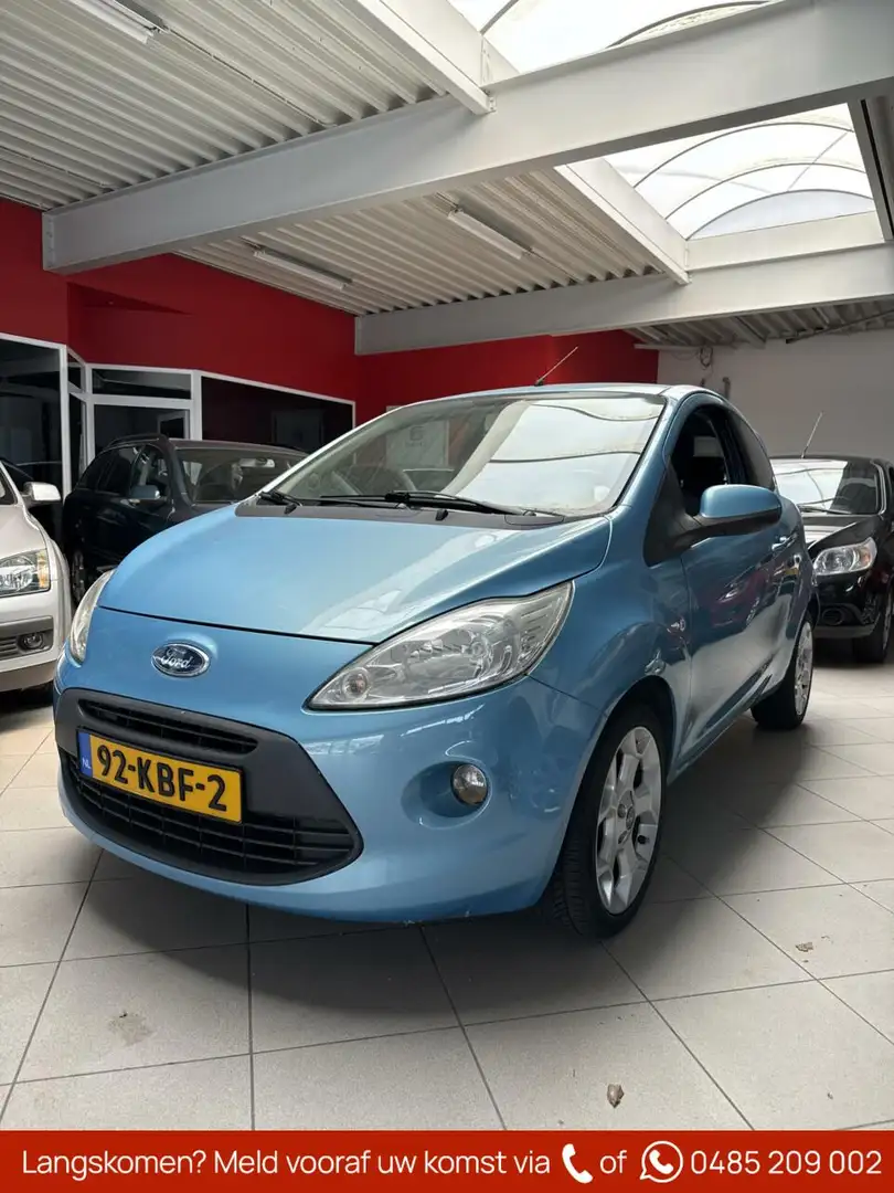 Ford Ka/Ka+ 1.2 Titanium, airco, lm-velgen, achterspoiler. Blau - 1