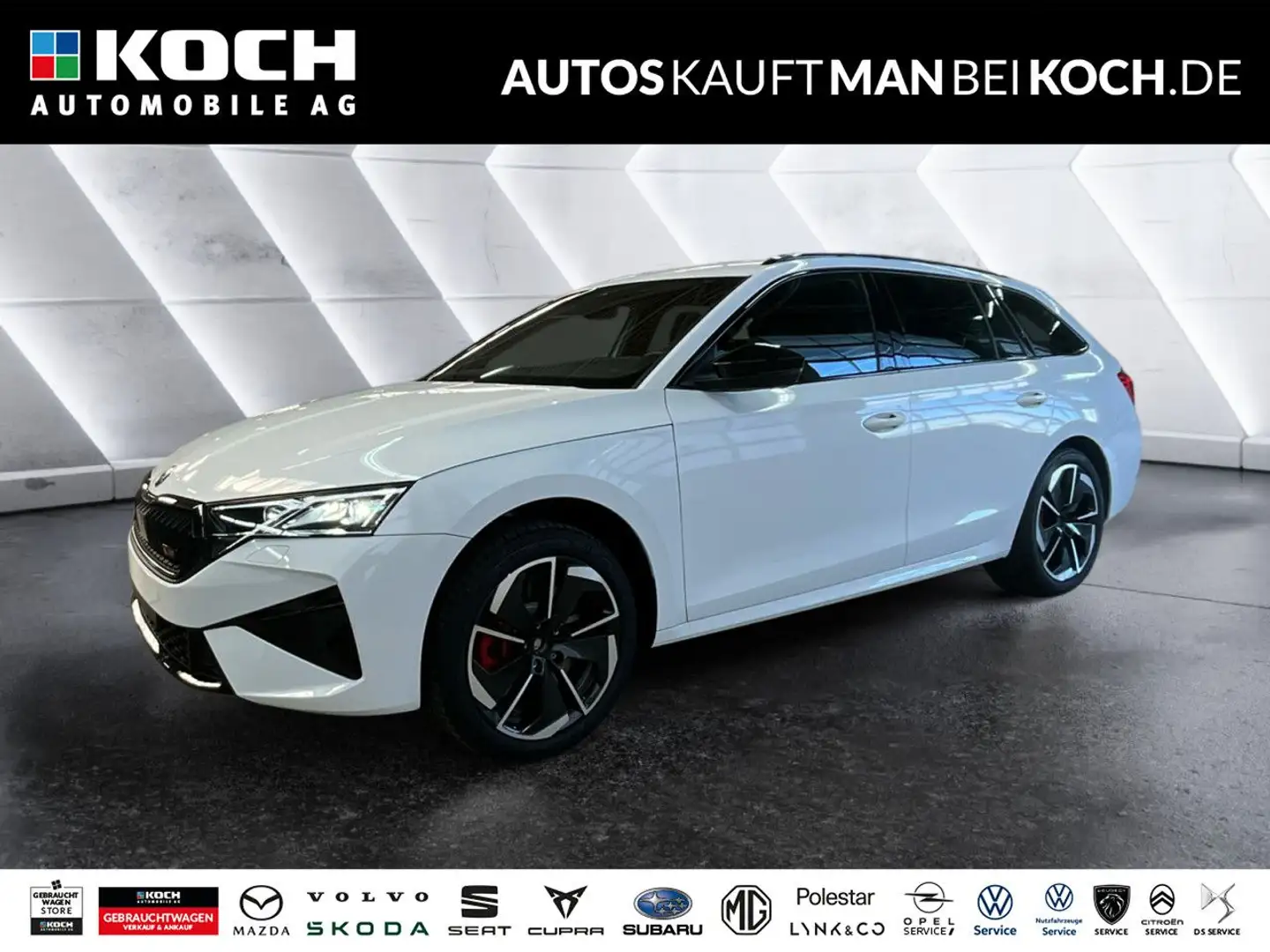 Skoda Octavia Combi 2.0 TSI DSG RS AHZV CANTON NAVI LED Weiß - 1