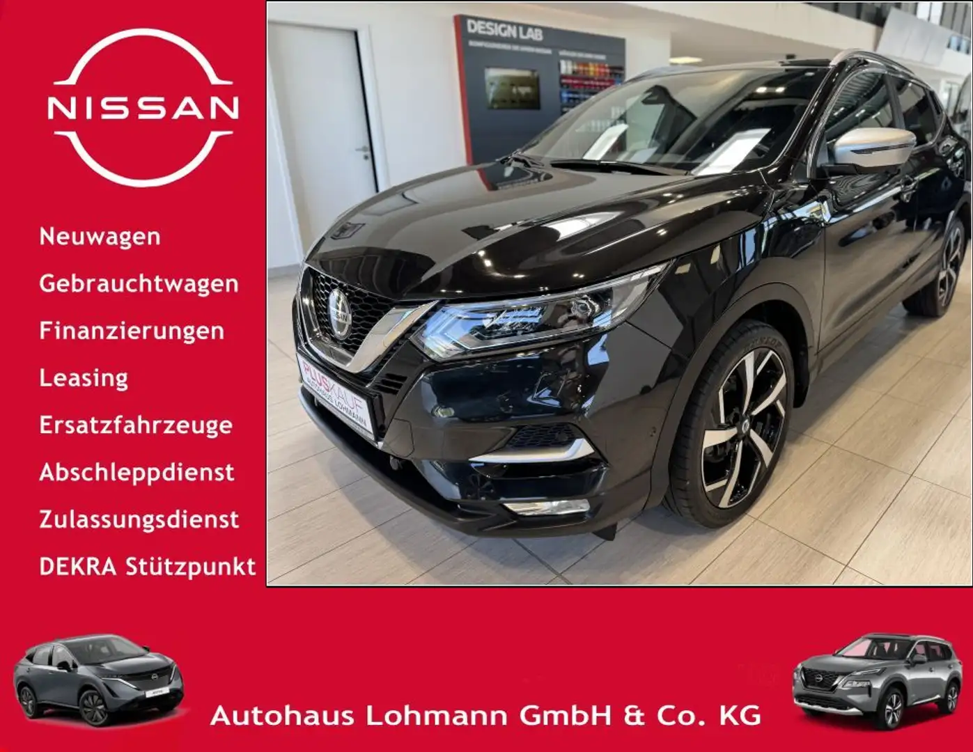 Nissan Qashqai 1.3 DIG-T TEKNA+  Leder Bose 360°Kamera Schwarz - 1