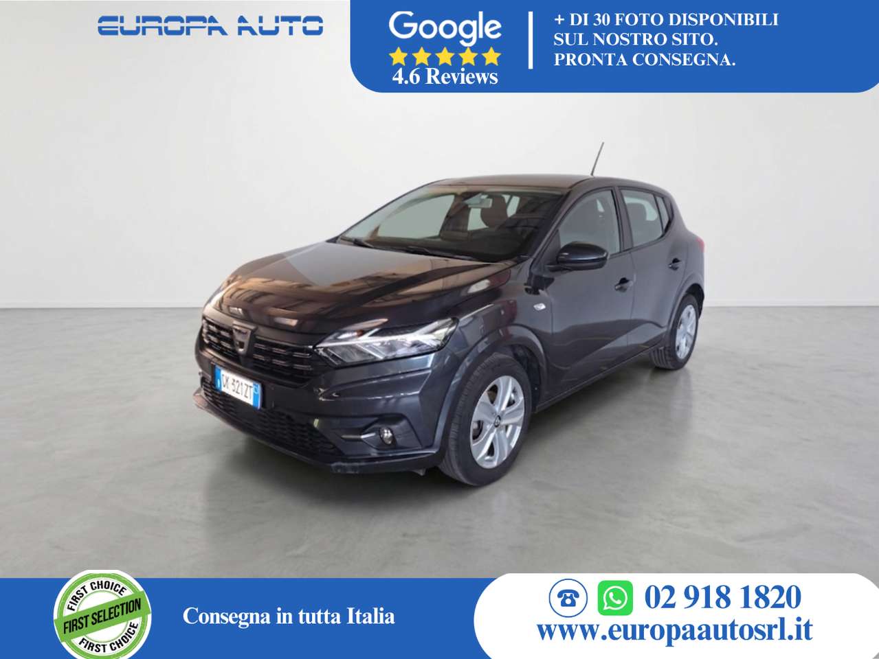 Dacia Sandero 1.0 sce Comfort 65cv *RUOTA DI SCORTA*