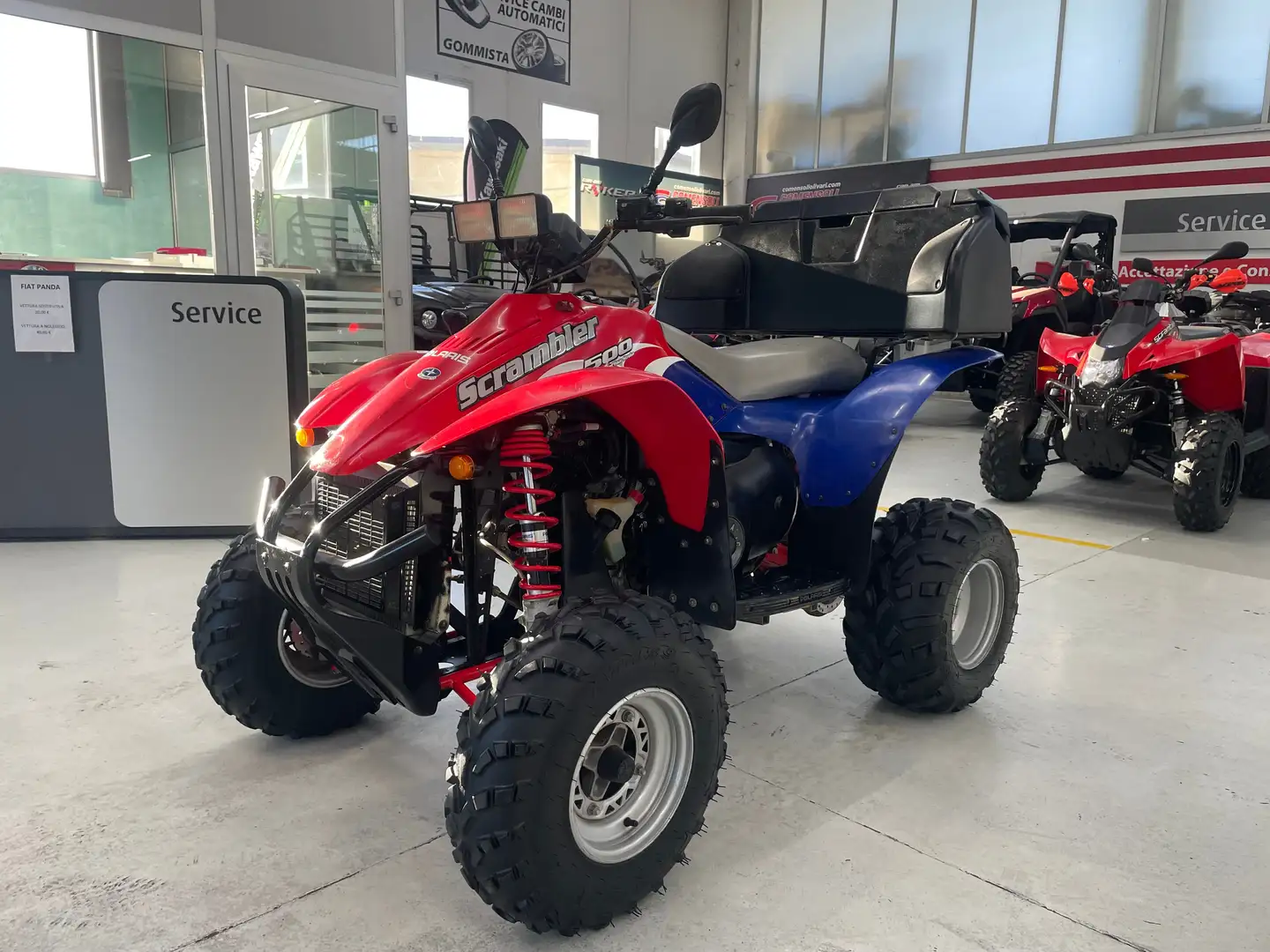 Polaris Scrambler 500 E 2X4 accessoriato GUIDABILE A 16 ANNI Rosso - 1