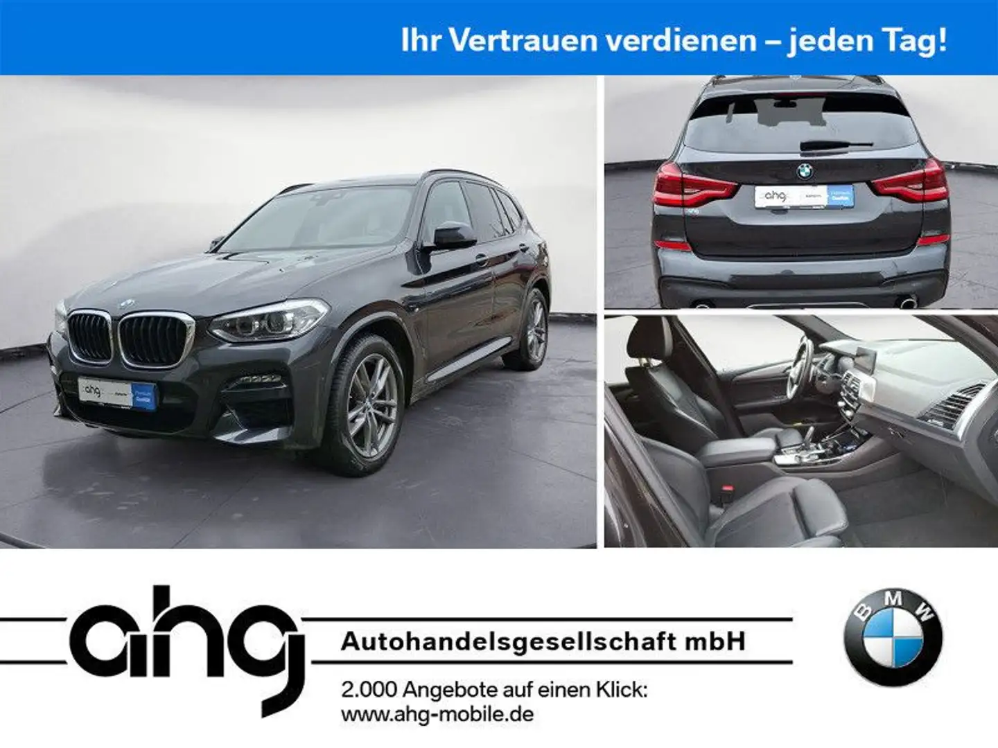 BMW X3 M X3 xDrive20d M SPORT AT Navi Bluetooth PDC MP3 S Gris - 1