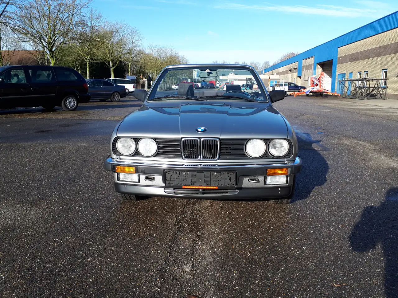 BMW 325 i cabrio E30 (1987) zilvergrijs 128000 km + doc., foto 7