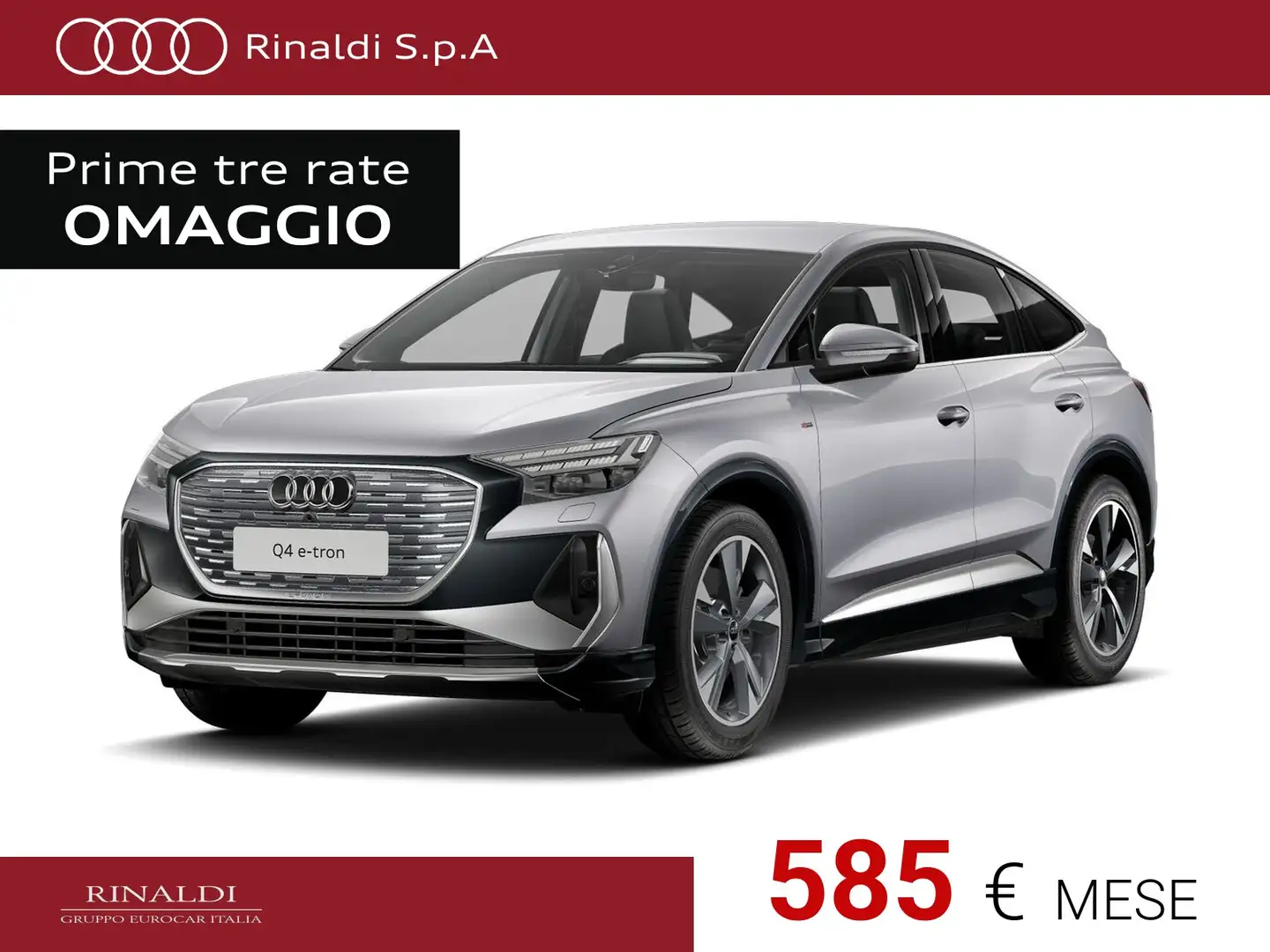 Audi Q4 e-tron sportback e-tron 45 s line edition quattro 286cv Argento - 1