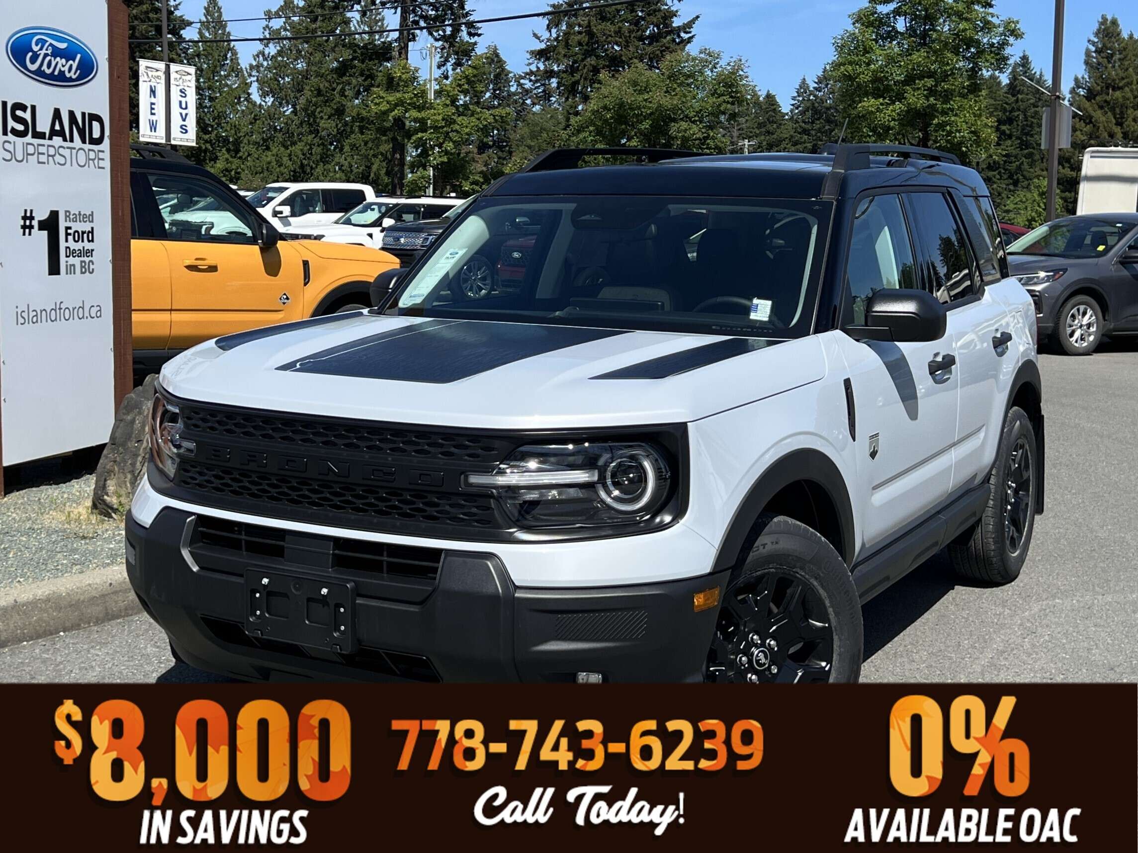 White 2026 Ford Bronco Sport SUV / Crossover All-Wheel Drive 8-Speed Automatic