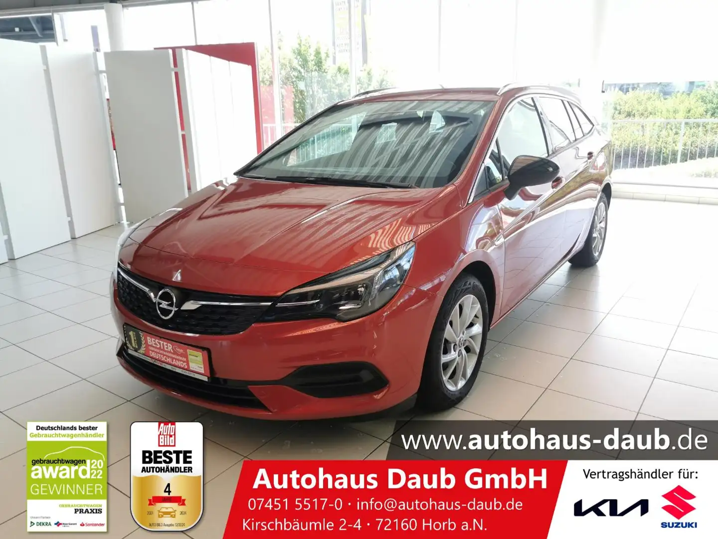 Opel Astra K 1.5 D Kombi Elegance+Automatik+Navi+LED+ Rot - 2