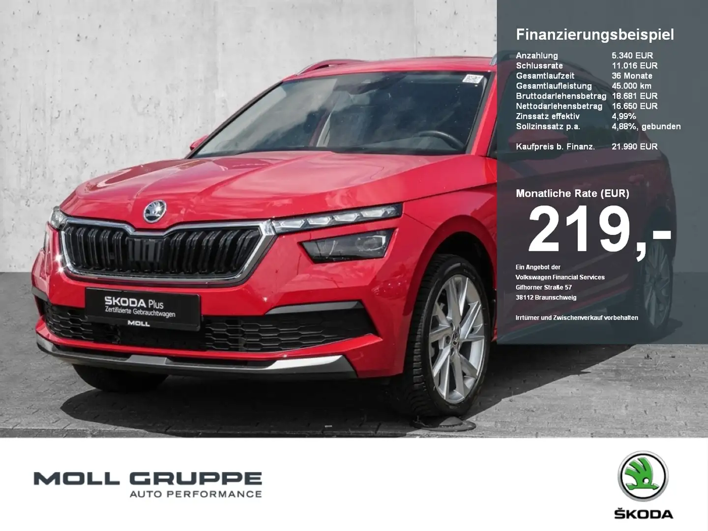 Skoda Kamiq 1.0 TSI DSG Style LED LM EL.HECK KEYLESS Rot - 1
