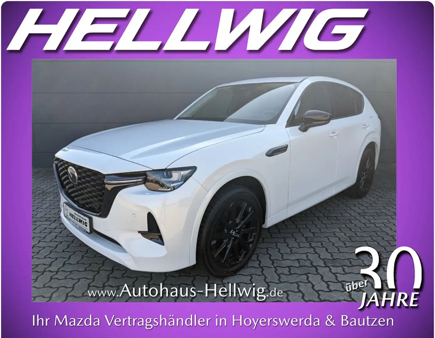 Mazda CX-60 3.3l (254PS) Homura alle Pakete Panoramadach 1.Han Weiß - 1