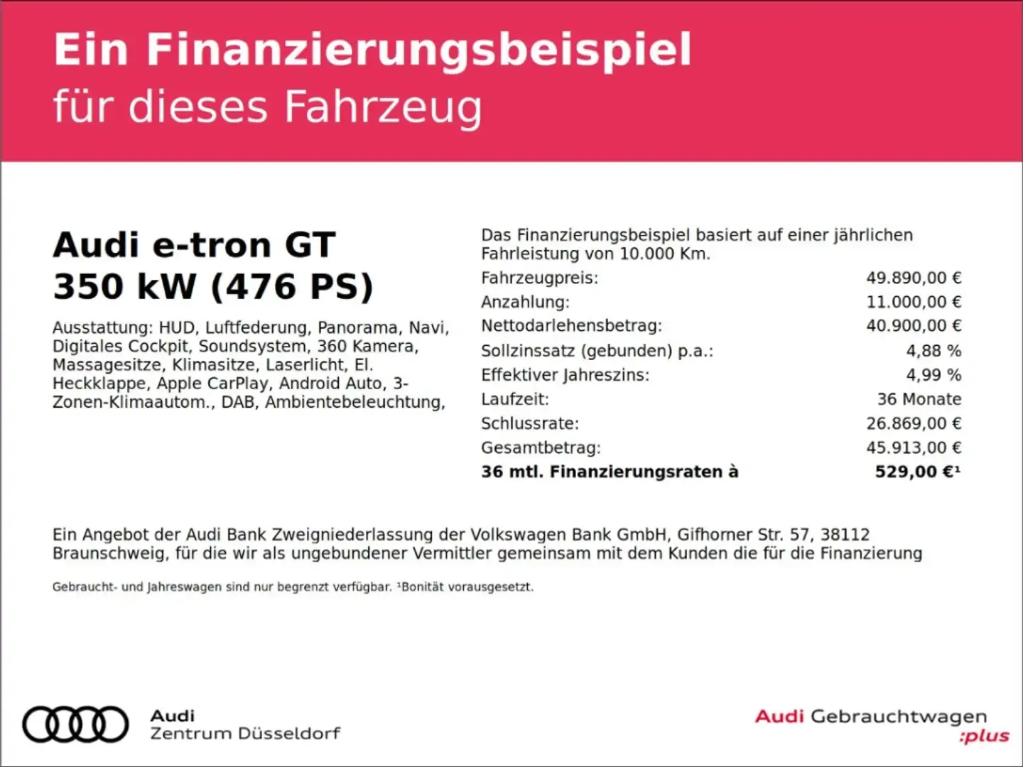 Audi e-tron GT quattro PANO LEDER B&O ACC MMI HUD Grau - 2