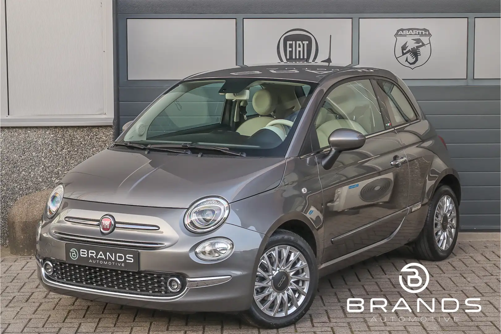 Fiat 500 1.2 Lounge Carplay Airco Cruise LM PDC Garantie Gris - 1
