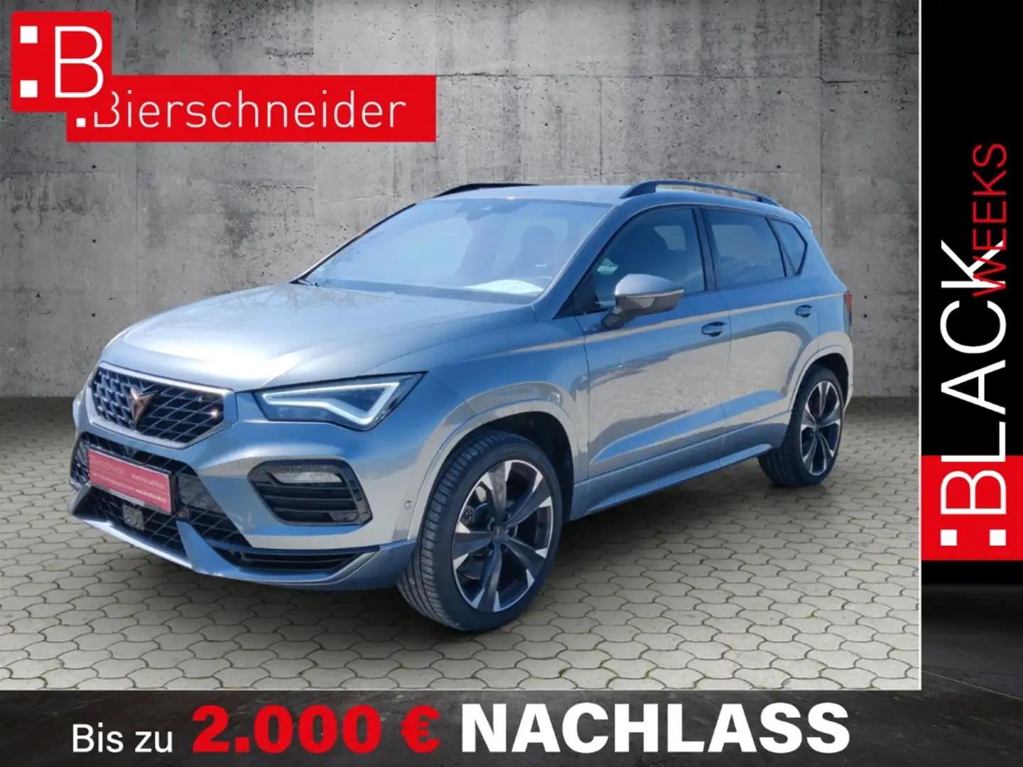 CUPRA Ateca 2.0 TSI DSG 4Drive PANO AHK NAVI 360 KAMERA DCC 19 Grau - 1