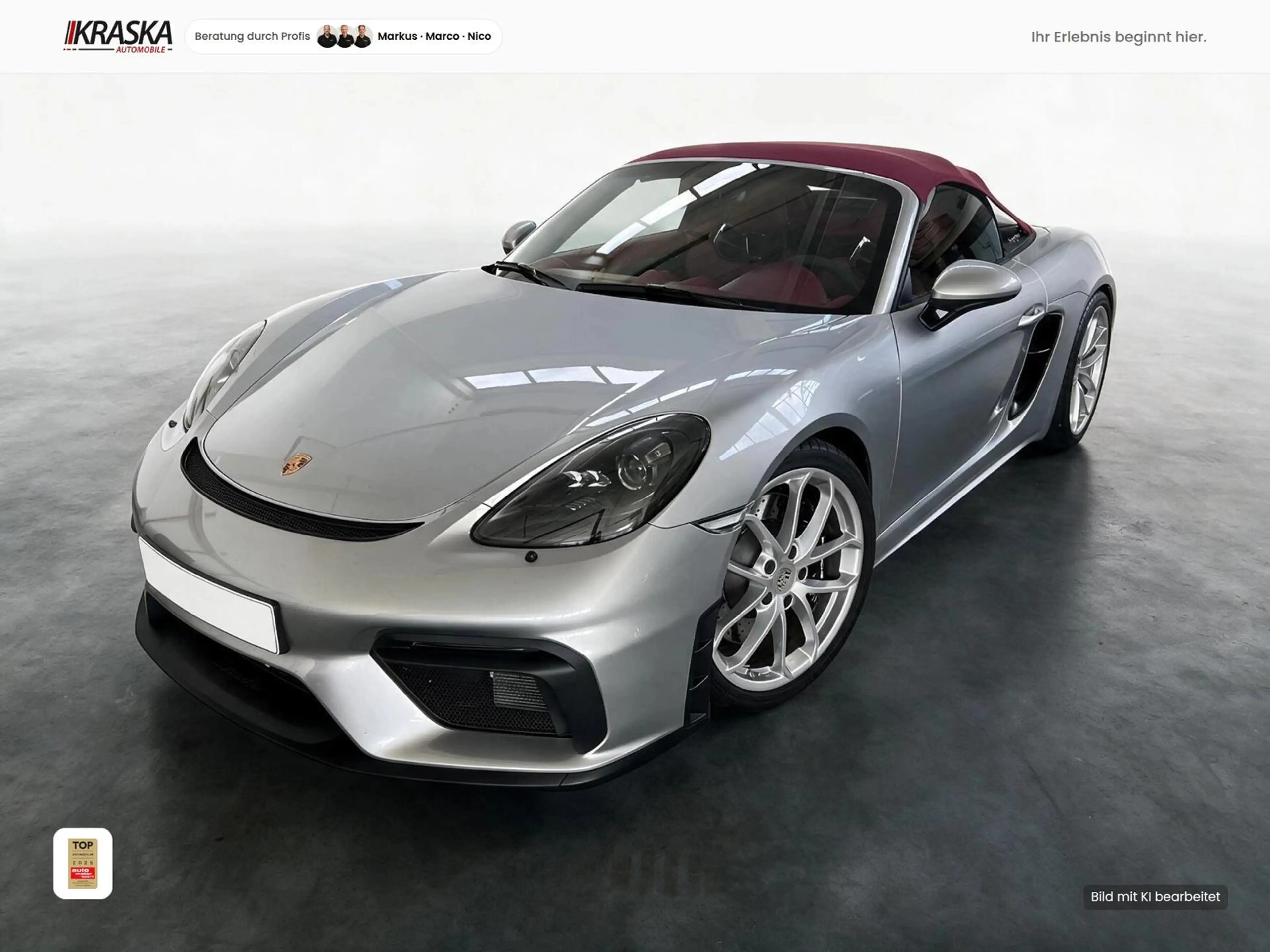 Porsche Boxster 4.0 Spyder VOLLSCHALE - CARPLAY - NAVI — photo 6