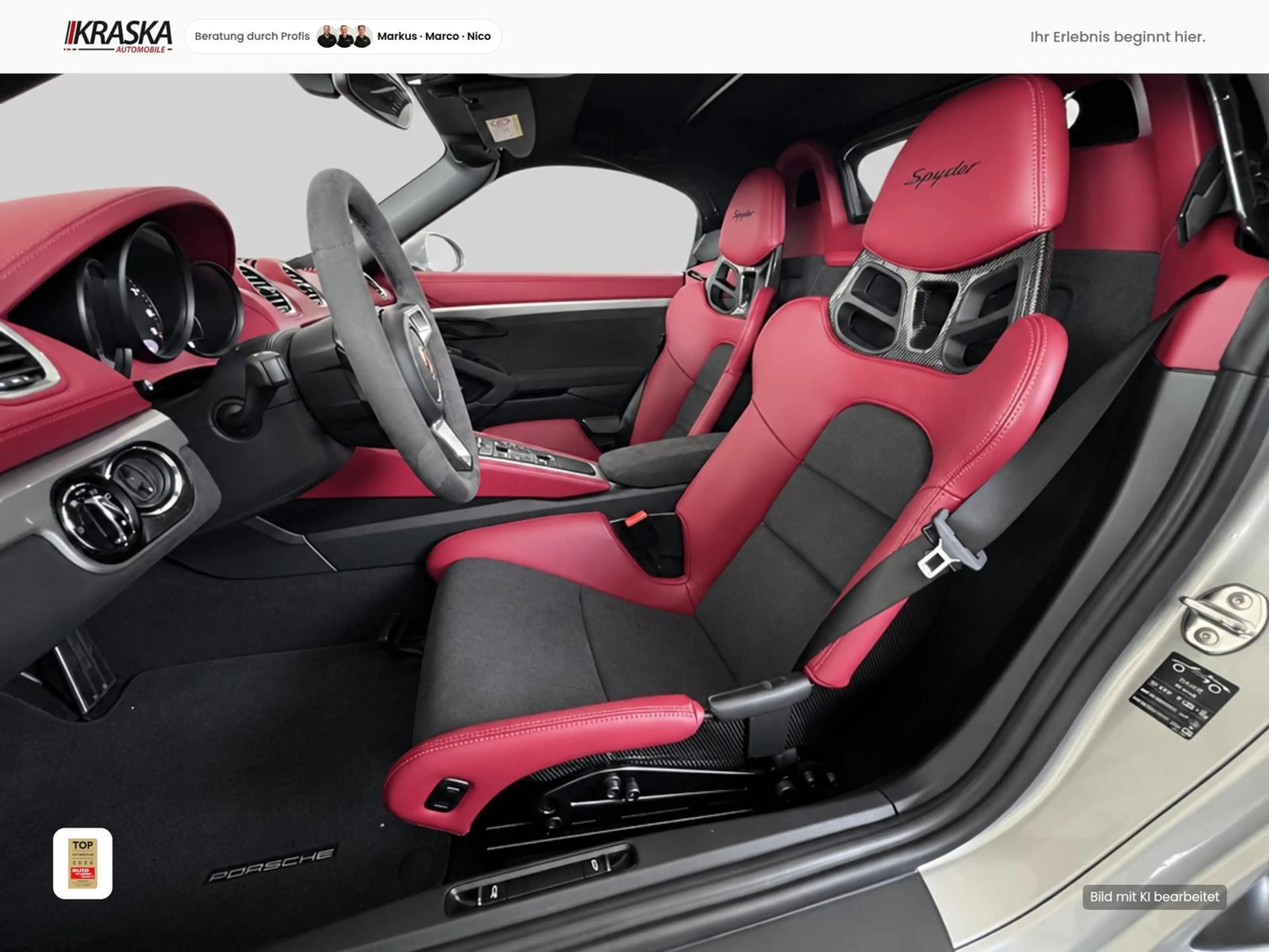 Porsche Boxster 4.0 Spyder VOLLSCHALE - CARPLAY - NAVI — photo 12