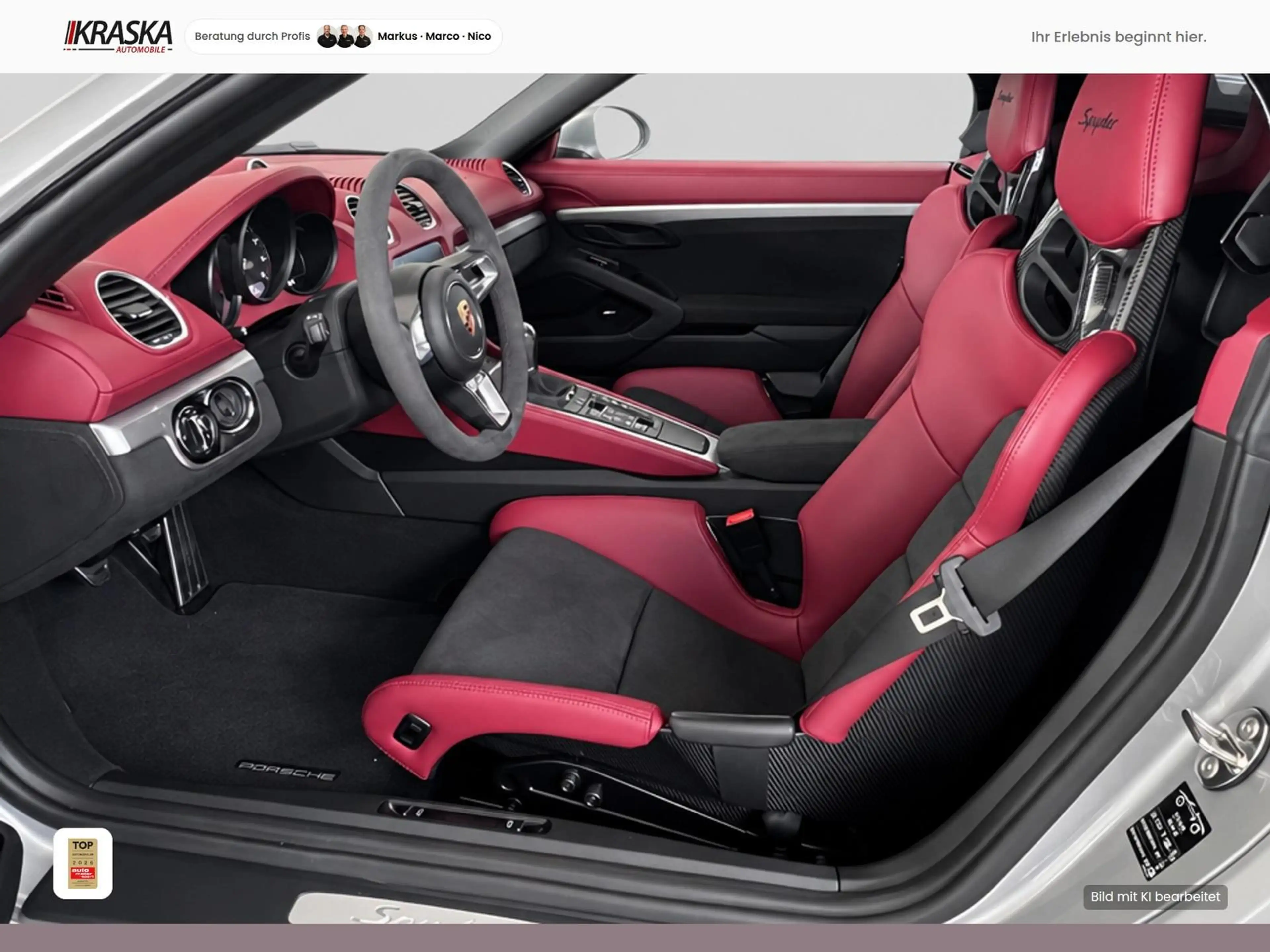 Porsche Boxster 4.0 Spyder VOLLSCHALE - CARPLAY - NAVI — photo 8