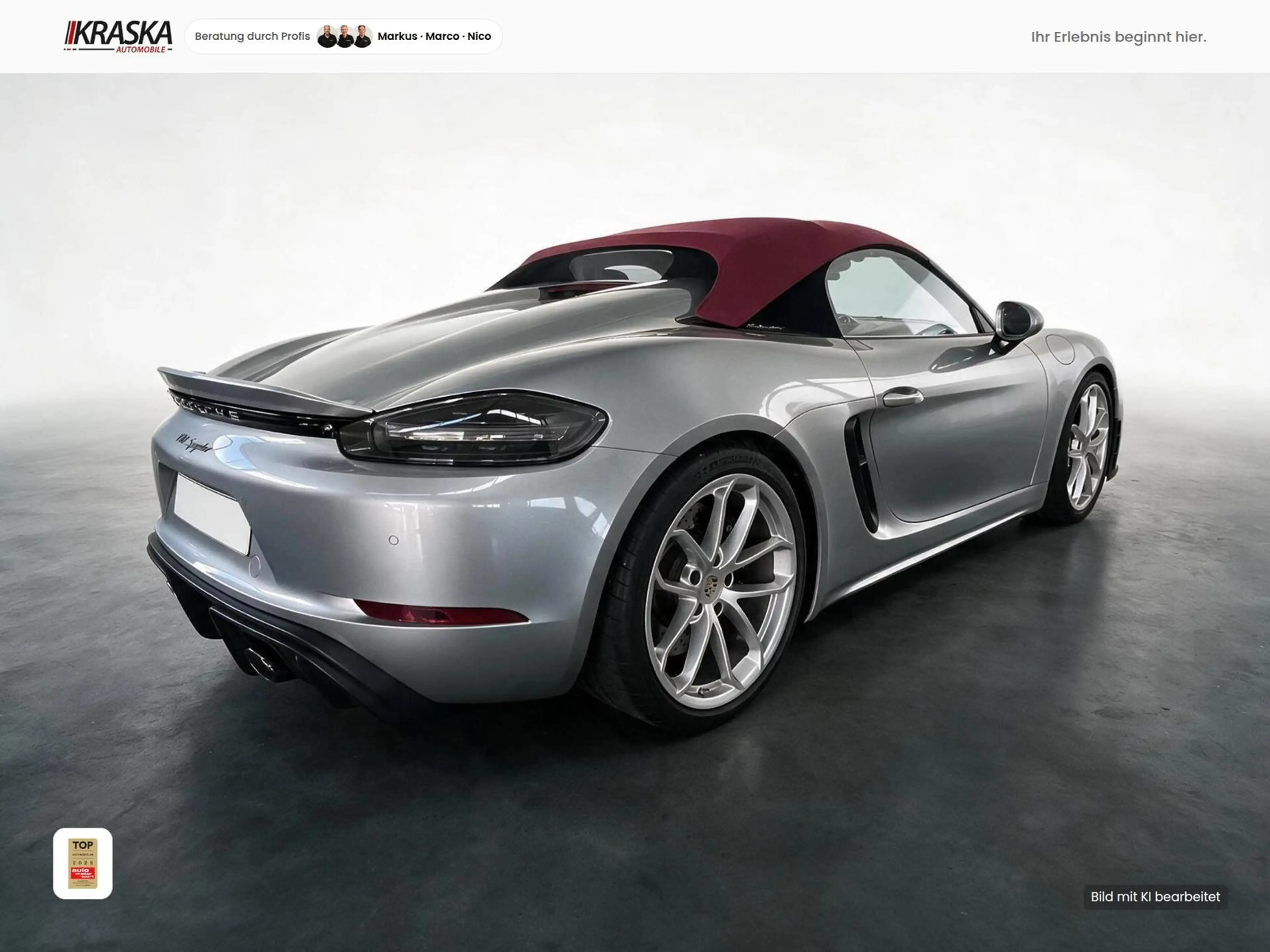 Porsche Boxster 4.0 Spyder VOLLSCHALE - CARPLAY - NAVI — photo 3