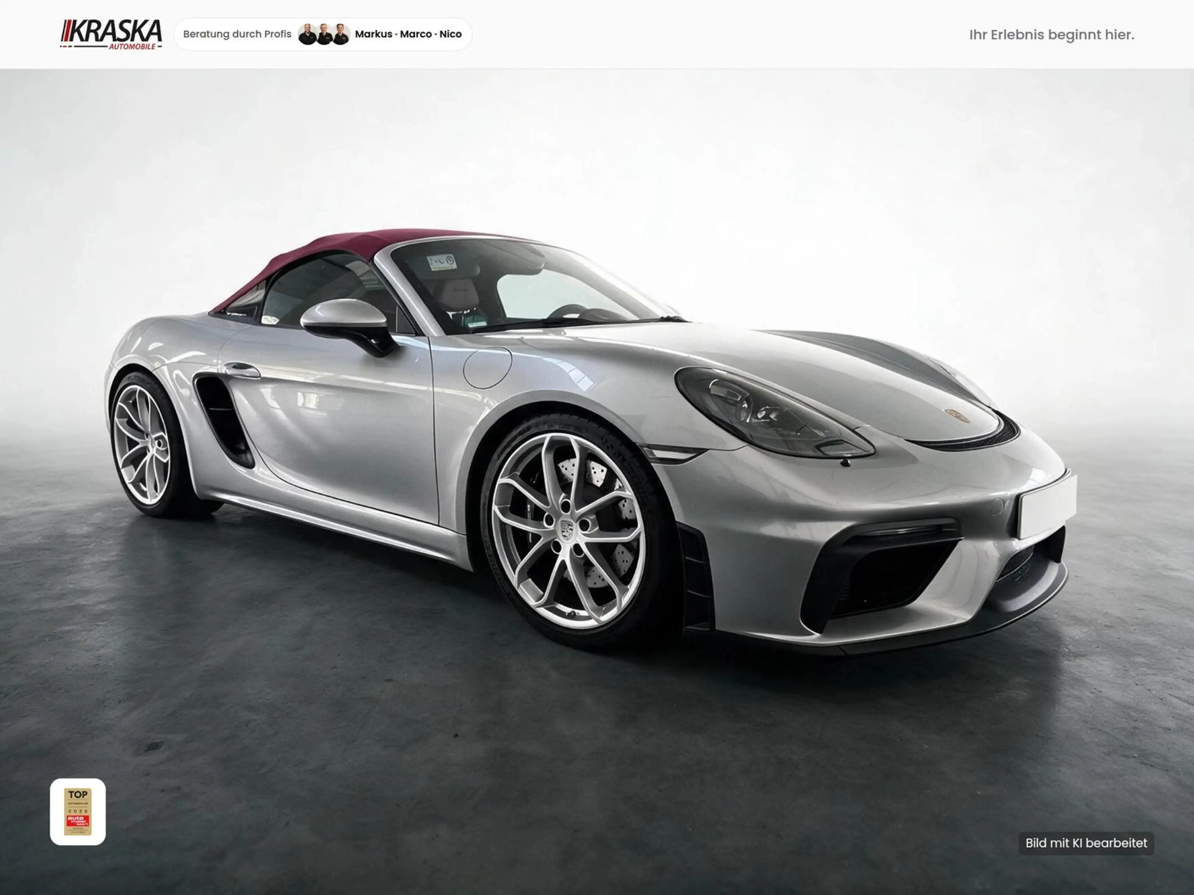 Porsche Boxster 4.0 Spyder VOLLSCHALE - CARPLAY - NAVI — photo 2