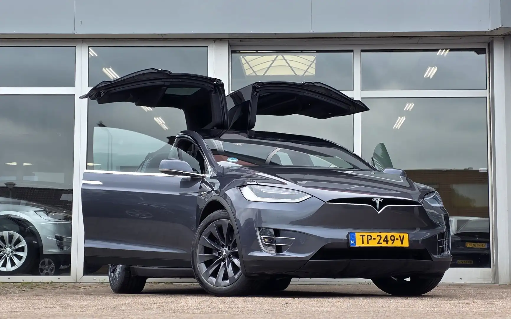 Tesla Model X 100D Full FSD! Trekhaak 20" Sonic Carbon velgen Gris - 2