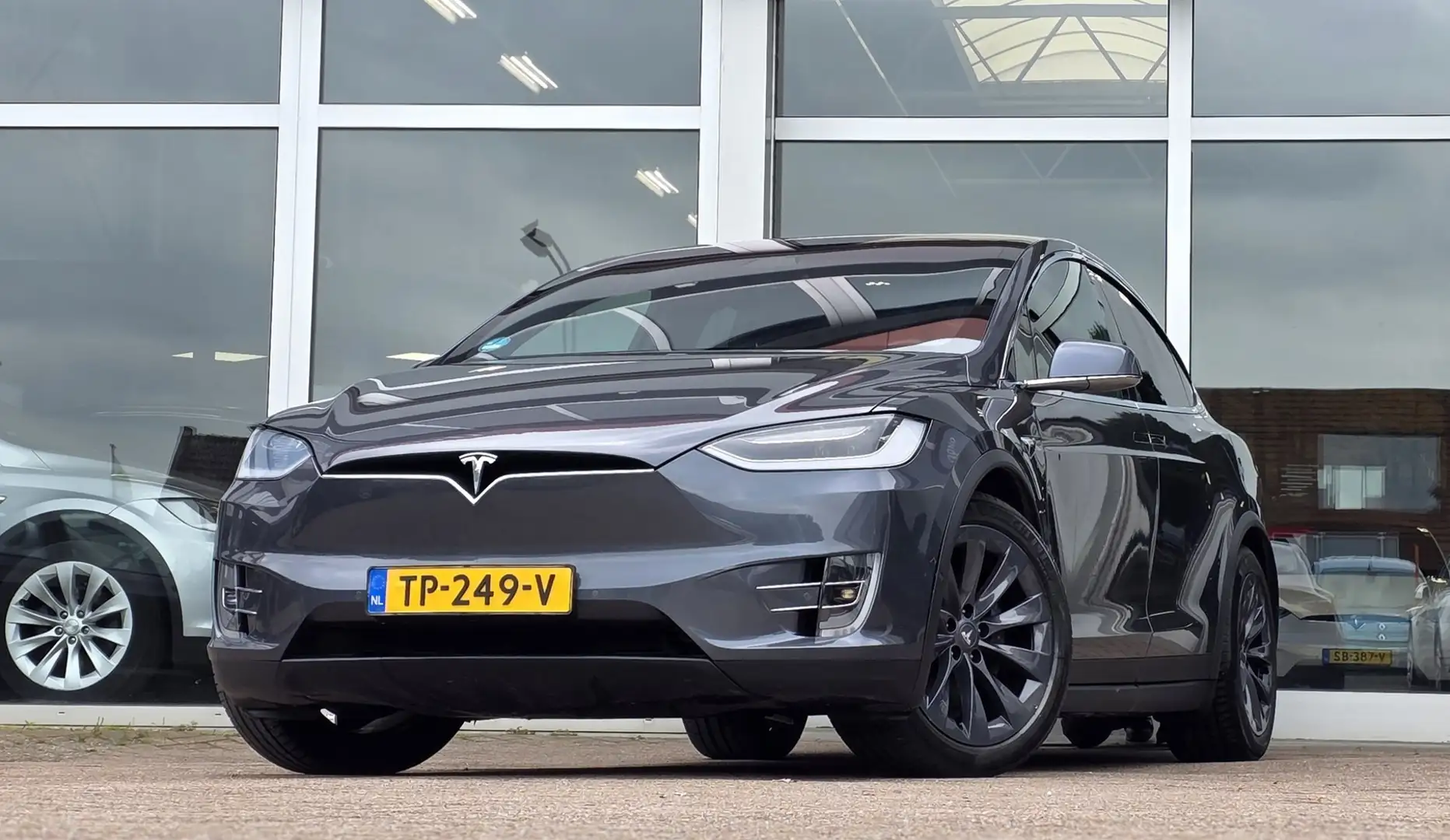Tesla Model X 100D Full FSD! Trekhaak 20" Sonic Carbon velgen Gris - 1