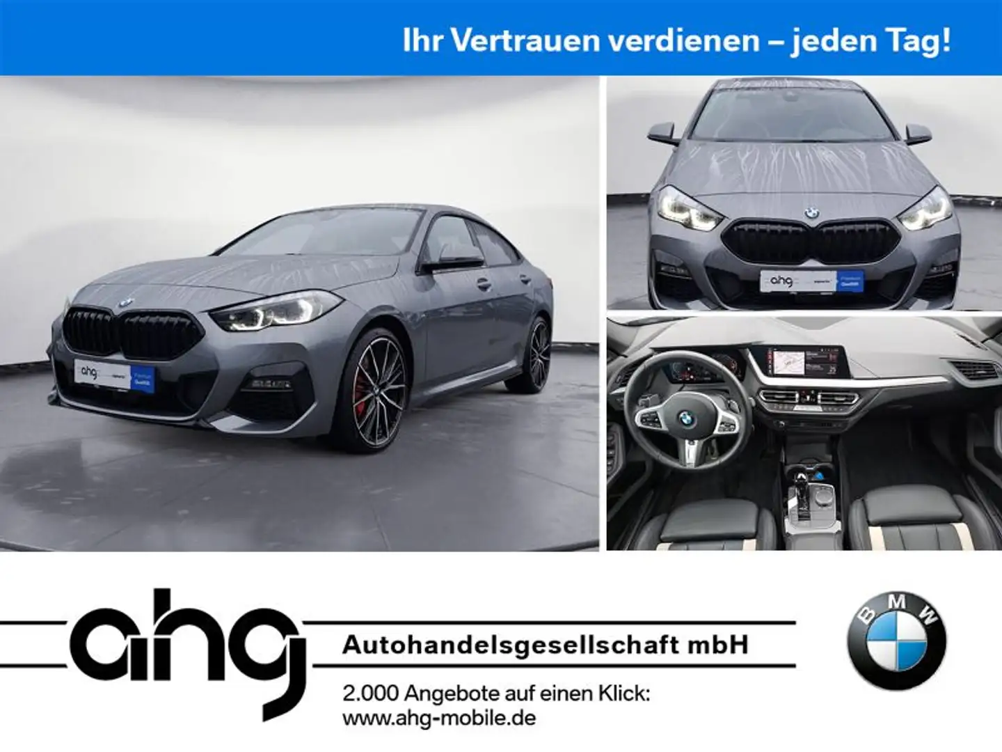BMW 220i Gran Coupe Edition Colorvision Navi Leder T Grau - 1