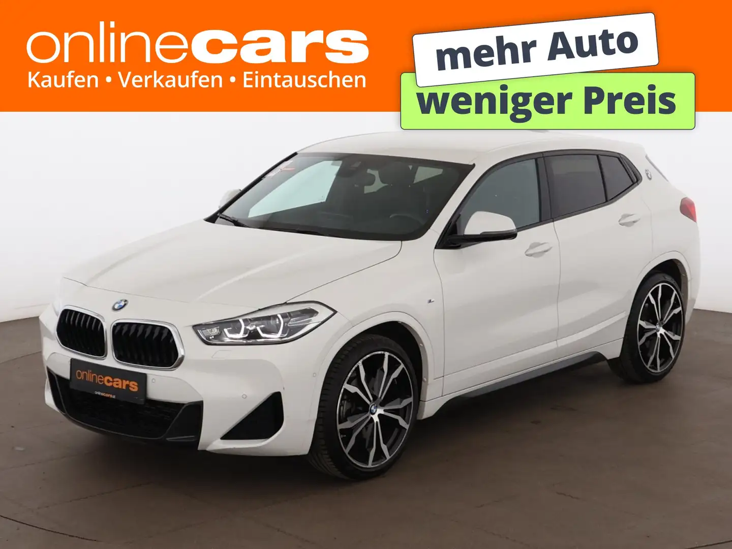 BMW X2 sDrive18d M-Sport Aut LED HEAD-UP AHK LEDER Weiß - 1