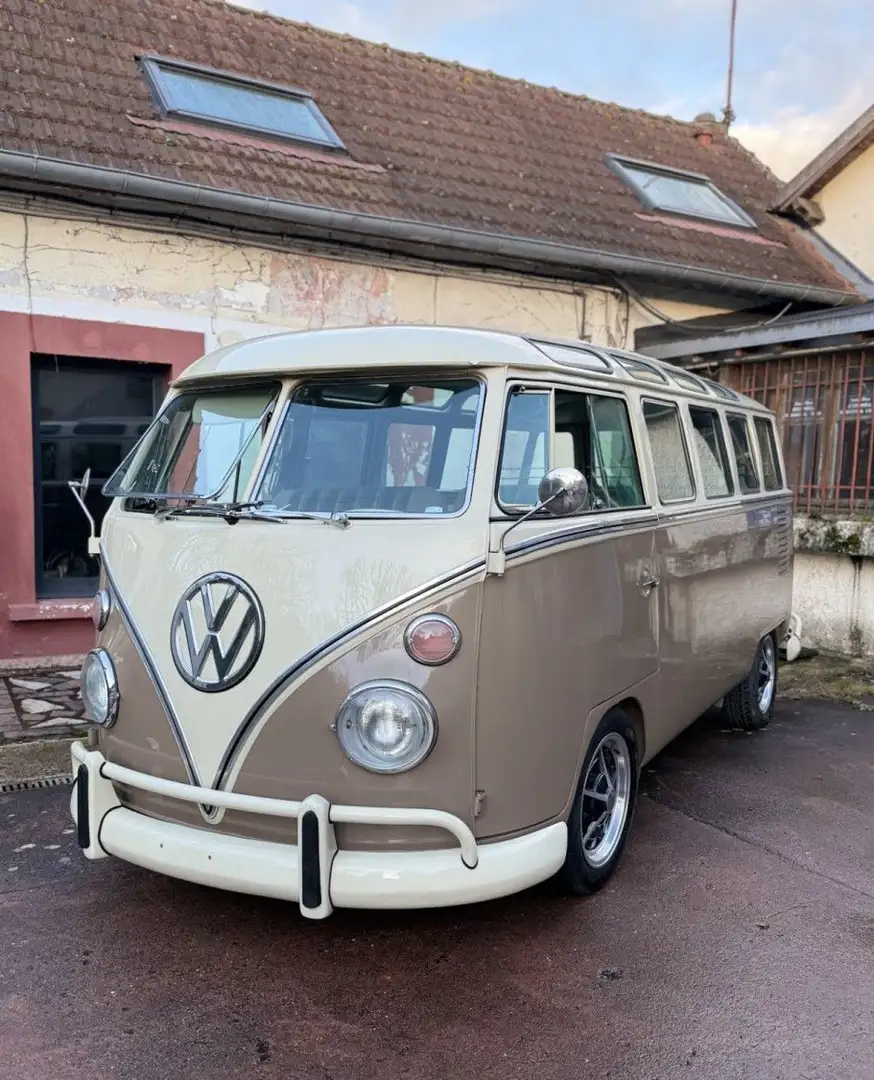 Volkswagen T1 T1 Replica Samba 23 Fenêtres Beige - 1